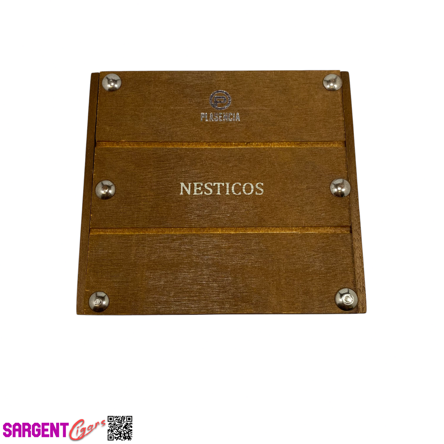 Plasencia Nesticos Empty Wooden Cigar Box 5.75x5.25x2.25