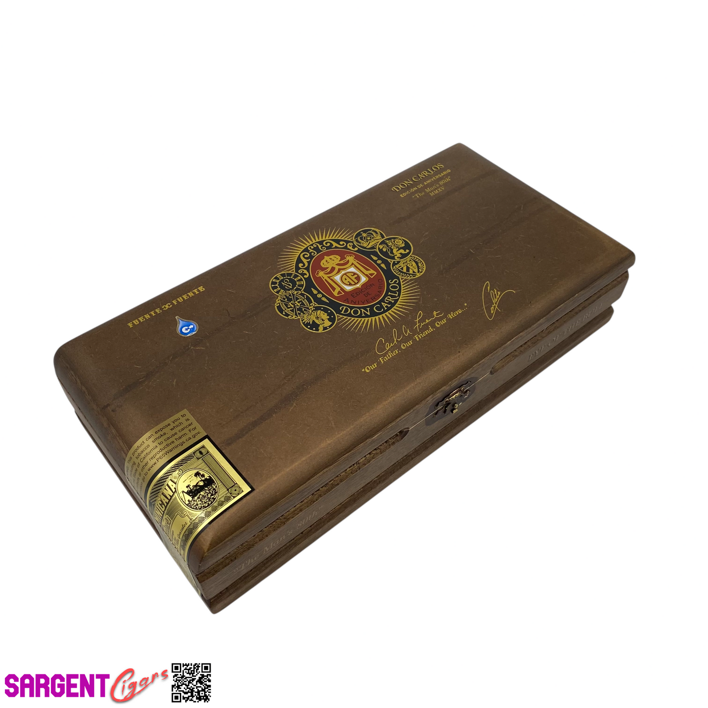 Arturo Fuente Don Carlos Eye of the Bull Empty Wooden Cigar Box 12x5.75x2.75