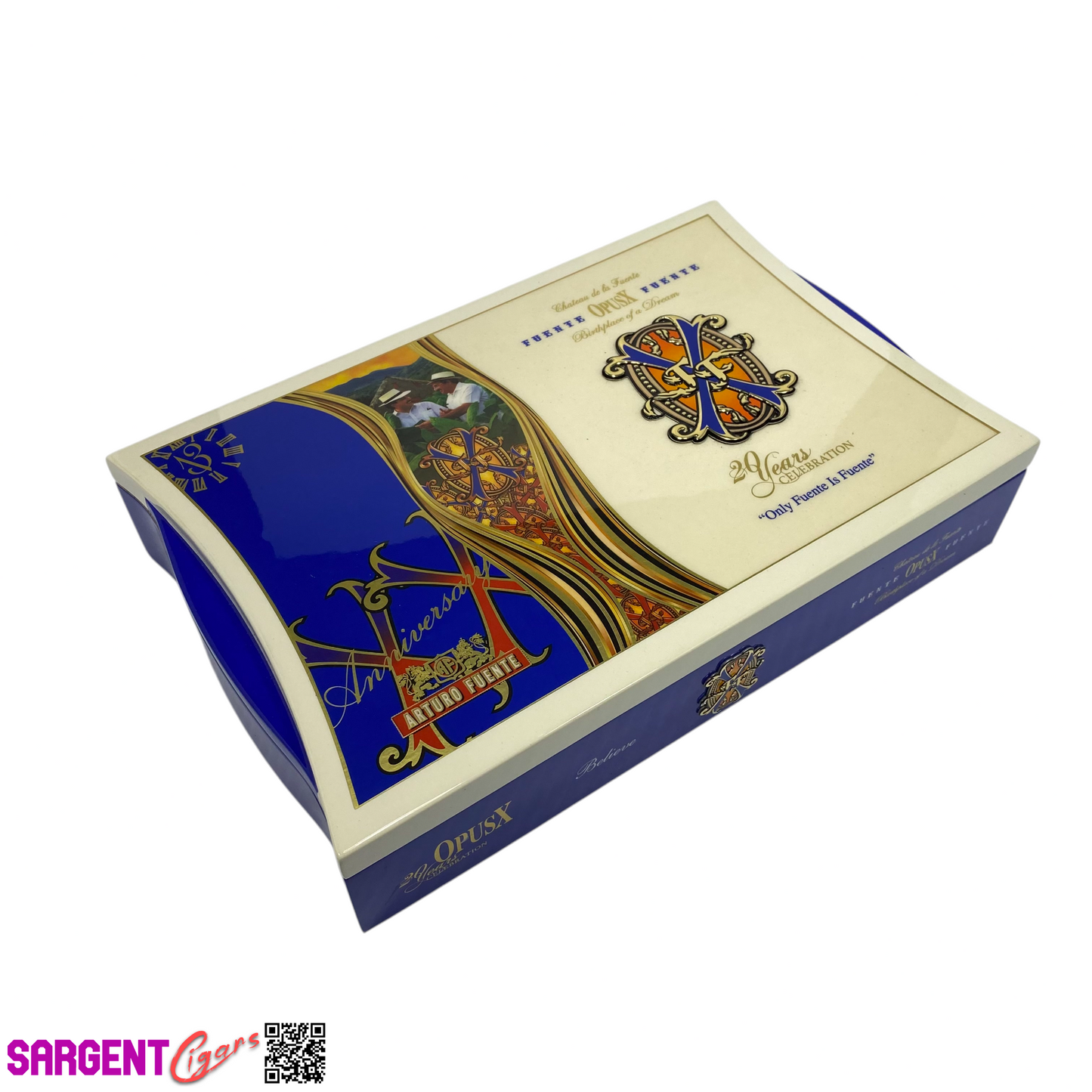 Arturo Fuente Opus X Believe Empty Wooden Cigar Box 12x7.75x2.5