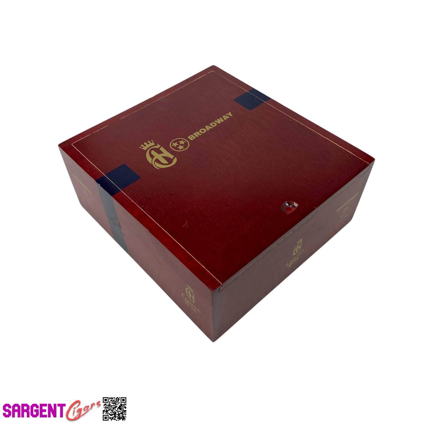 Crowned Heads Broadway Toro Empty Wooden Cigar Box 6.75x7.25x3