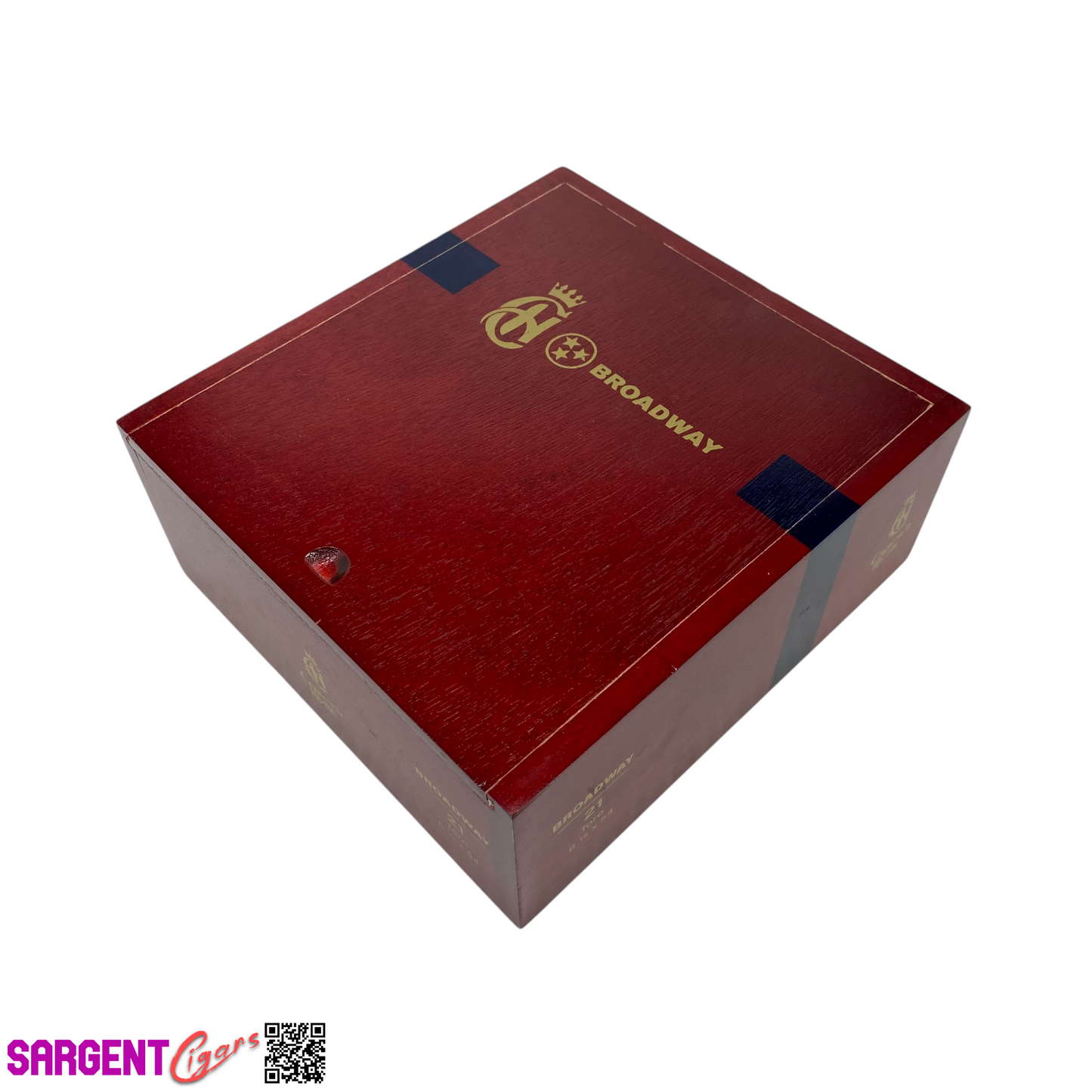 Crowned Heads Broadway Toro Empty Wooden Cigar Box 6.75x7.25x3