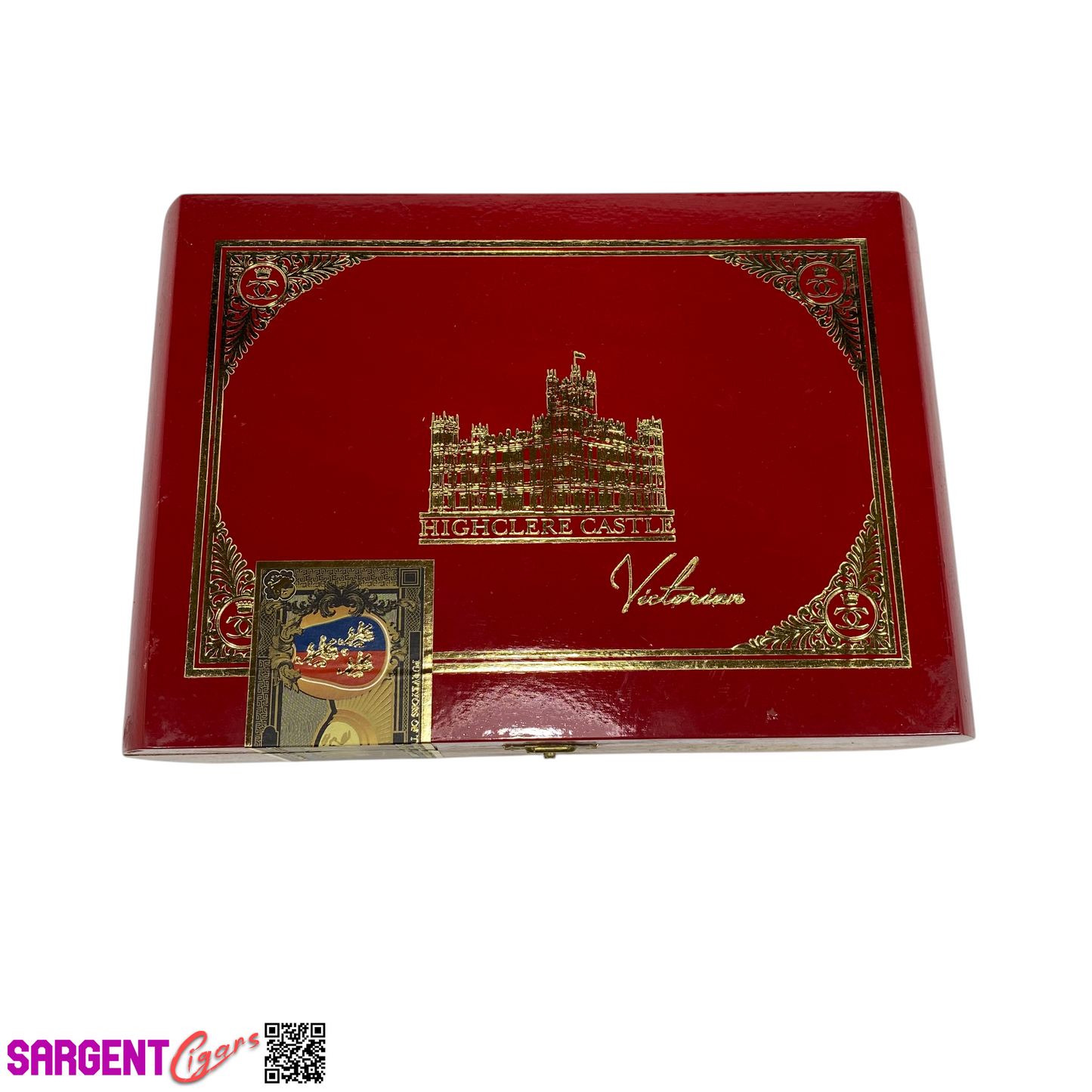 Highclere Castle Robusto Empty Wooden Cigar Box 9.25x6.25x2 (1)