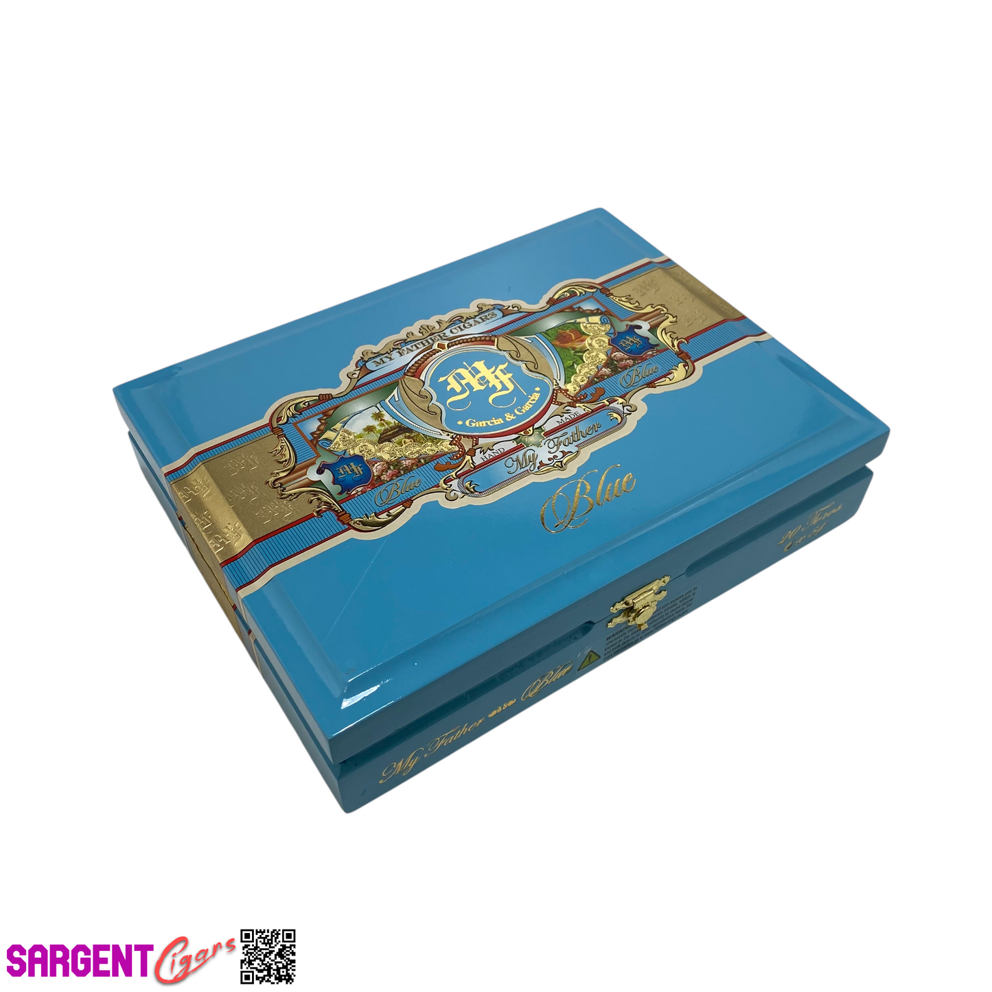 My Father Cigars Blue Toro Empty Wooden Cigar Box 9x7x2