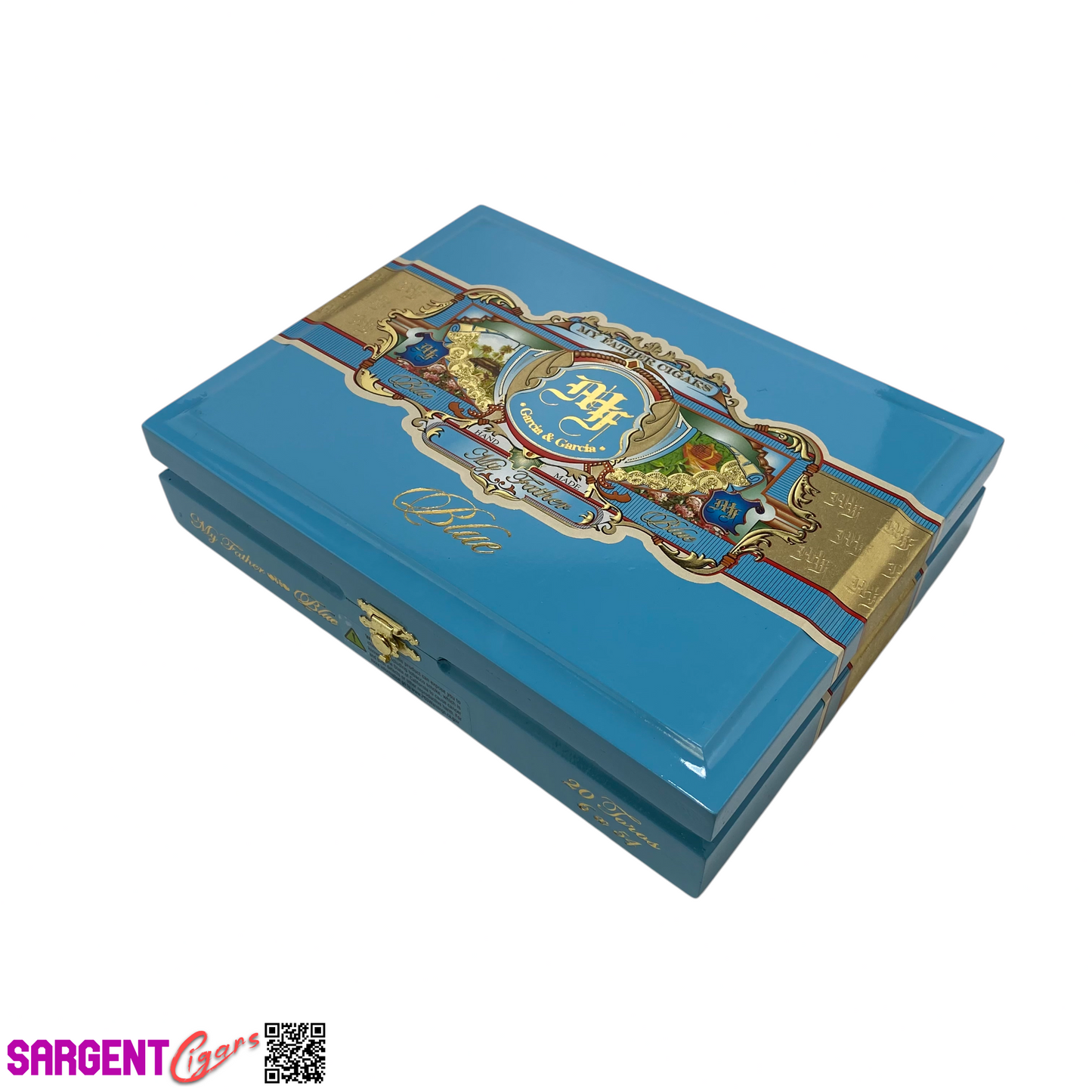 My Father Cigars Blue Toro Empty Wooden Cigar Box 9x7x2