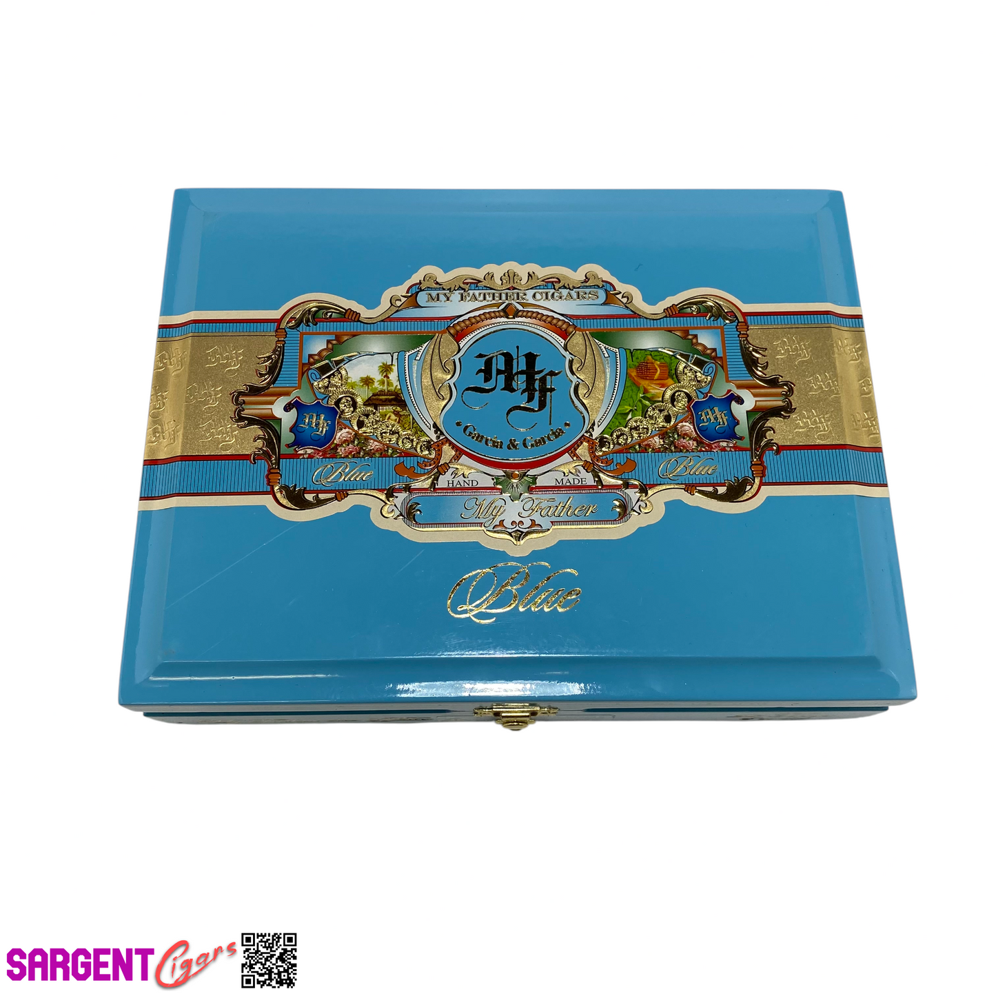 My Father Cigars Blue Toro Empty Wooden Cigar Box 9x7x2