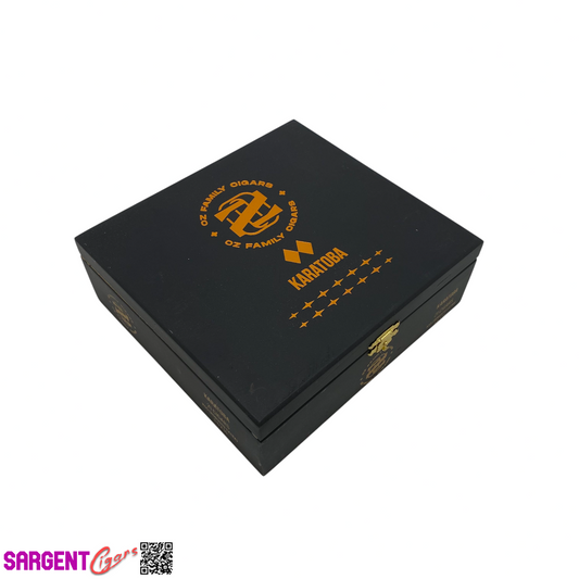 Ozgener Karatoba Robusto Extra Empty Wooden Cigar Box 7.25x6.75x2.5