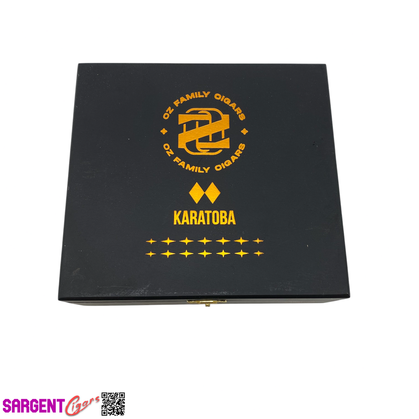 Ozgener Karatoba Robusto Extra Empty Wooden Cigar Box 7.25x6.75x2.5