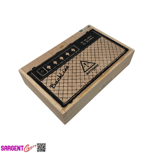 Surrogates Backline Empty Wooden Cigar Box 9.25x6x2