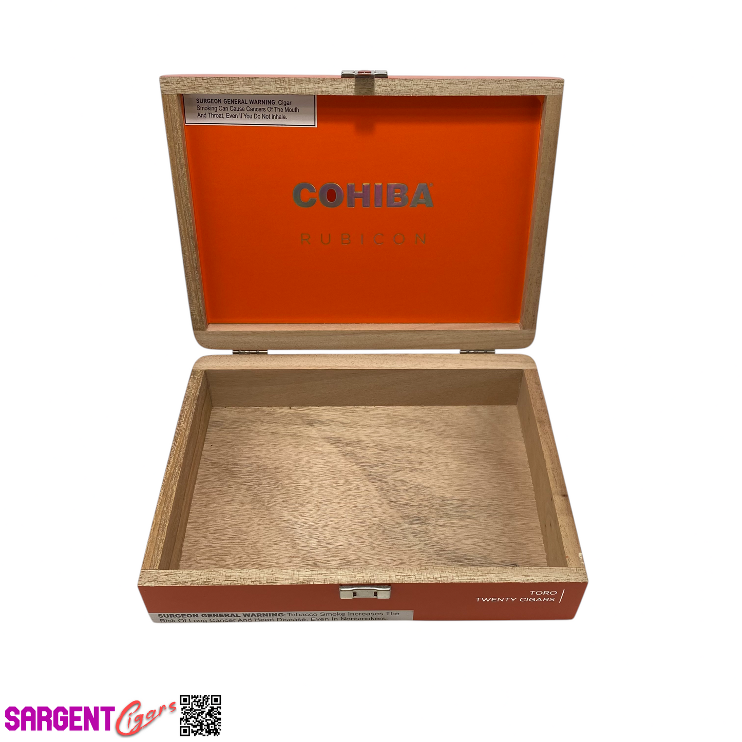 Cohiba Rubicon Toro Empty Wooden Cigar Box 9.5x7x2.25
