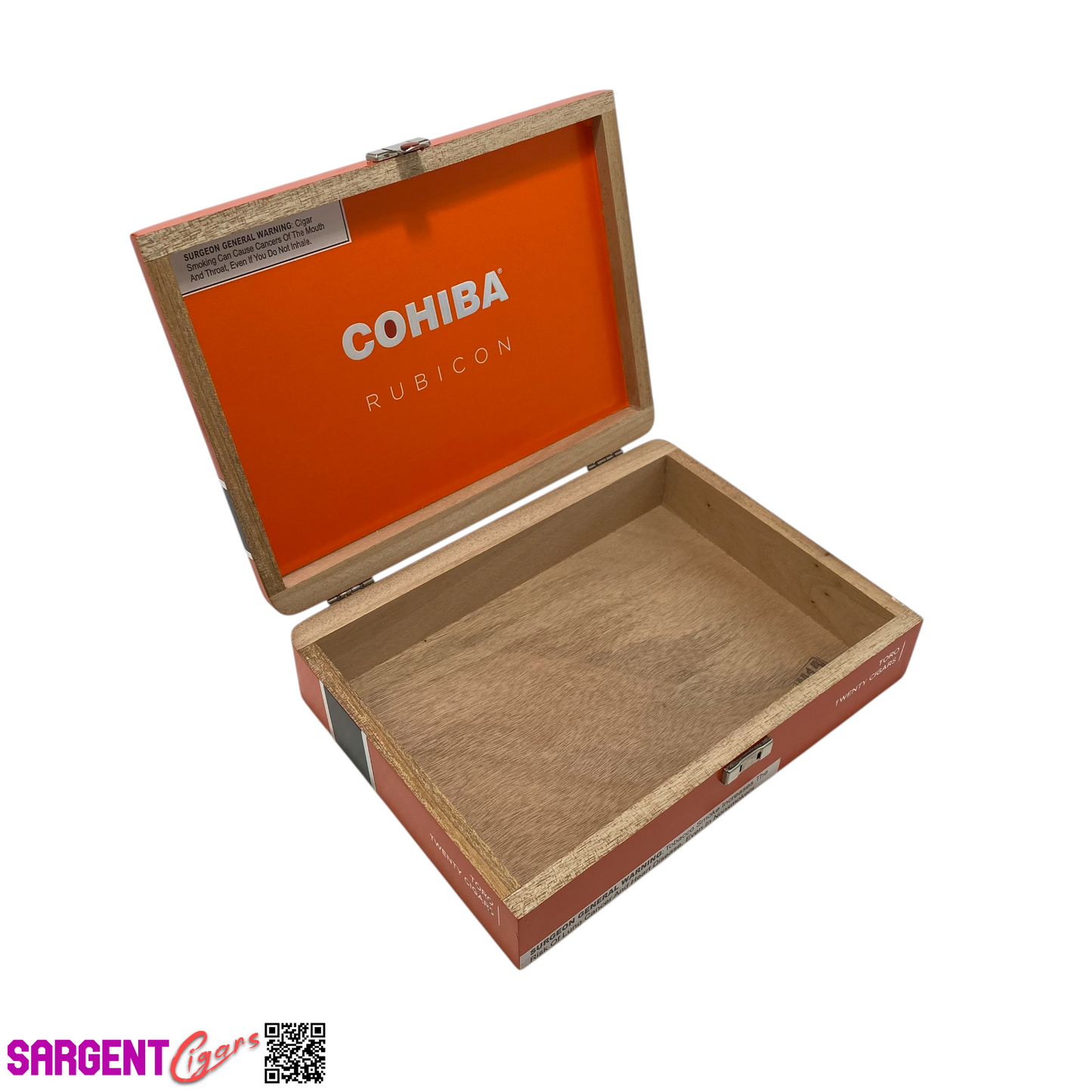 Cohiba Rubicon Toro Empty Wooden Cigar Box 9.5x7x2.25