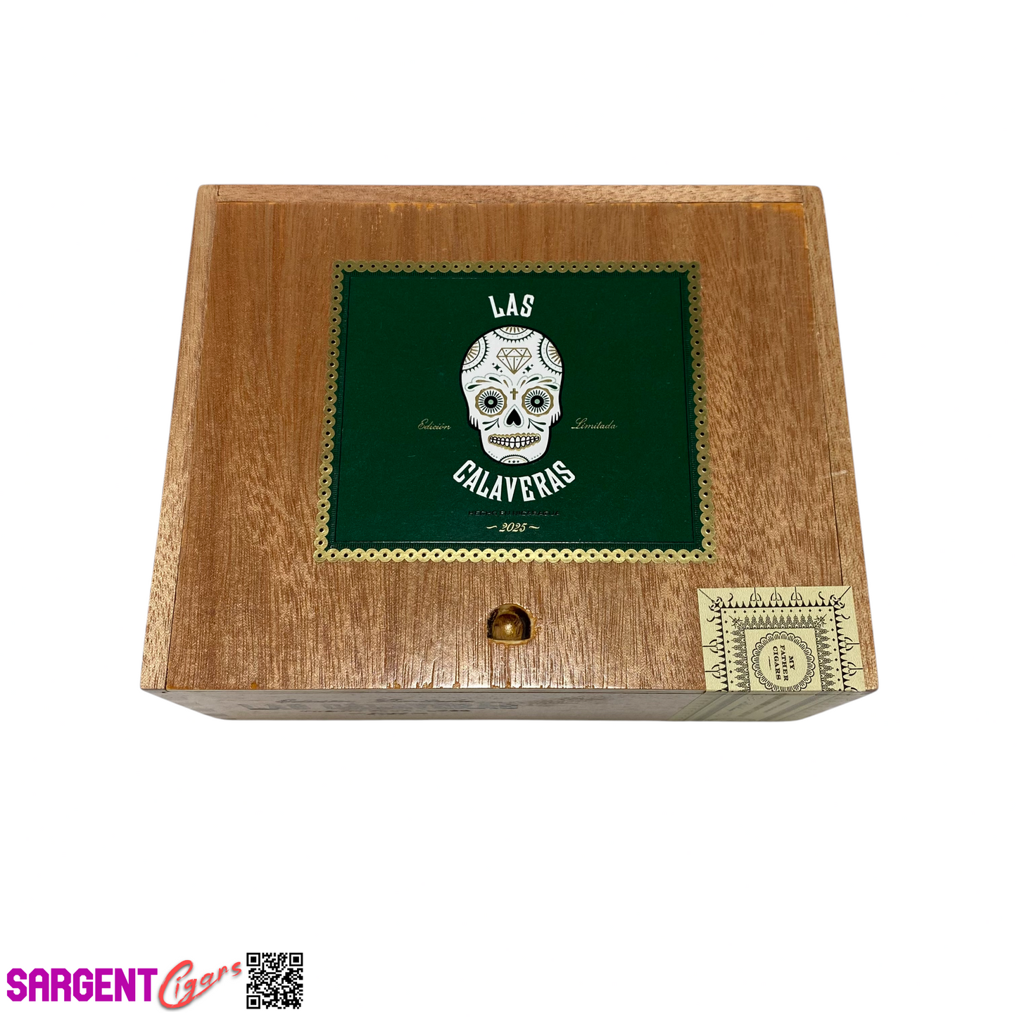 Las Calaveras 2025 LC52 Empty Wooden Cigar Box 7x5.75x3