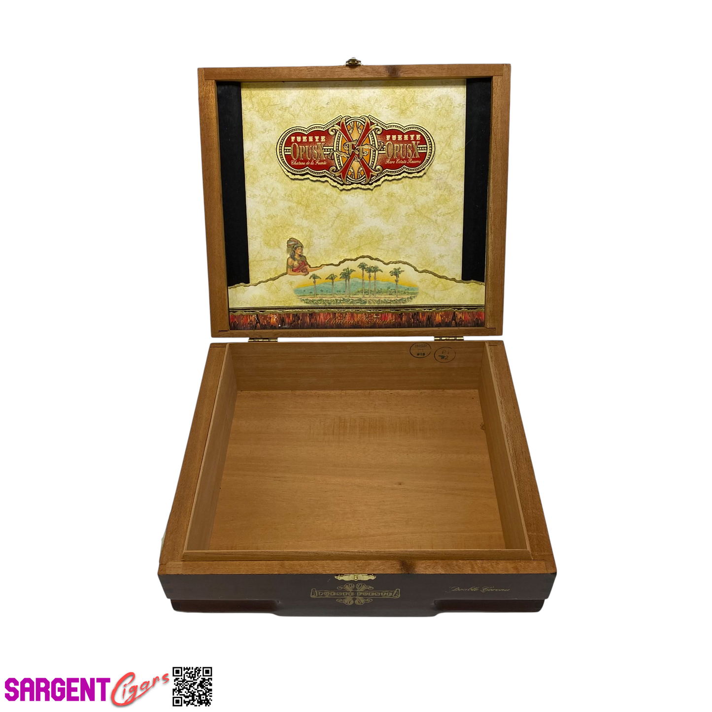 Arturo Fuente Opus X Double Corona Empty Wooden Cigar Box 10x8.75x3