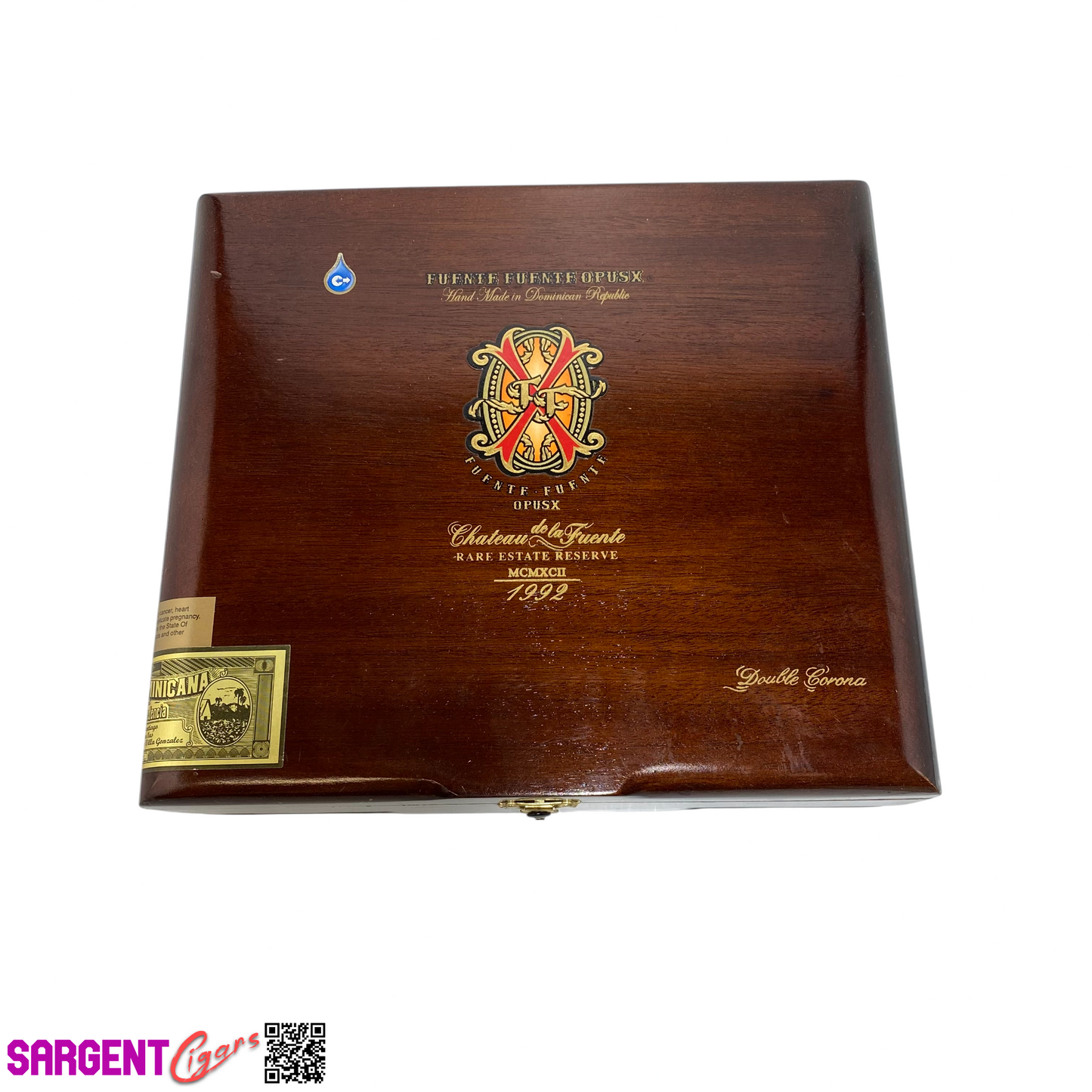 Arturo Fuente Opus X Double Corona Empty Wooden Cigar Box 10x8.75x3