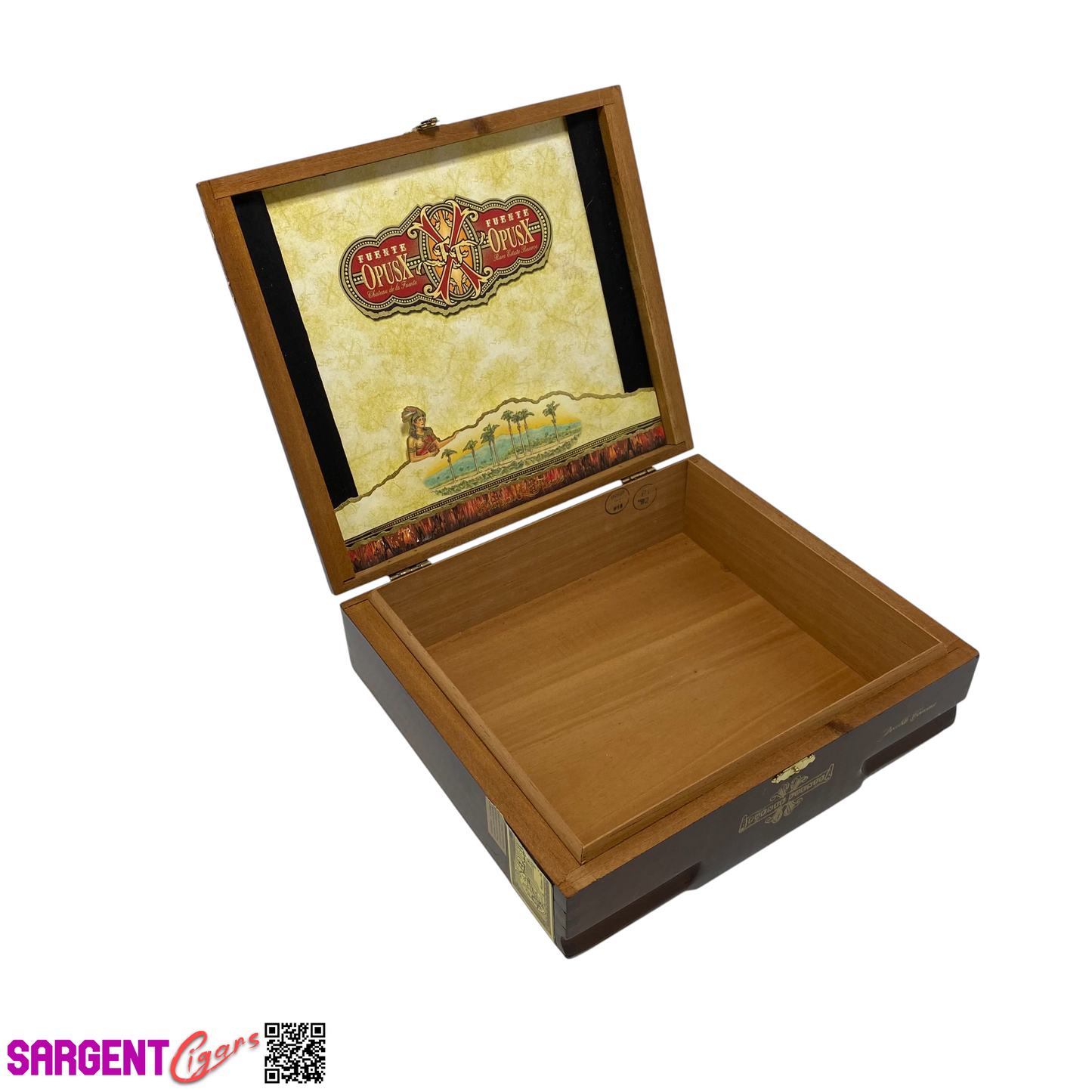 Arturo Fuente Opus X Double Corona Empty Wooden Cigar Box 10x8.75x3