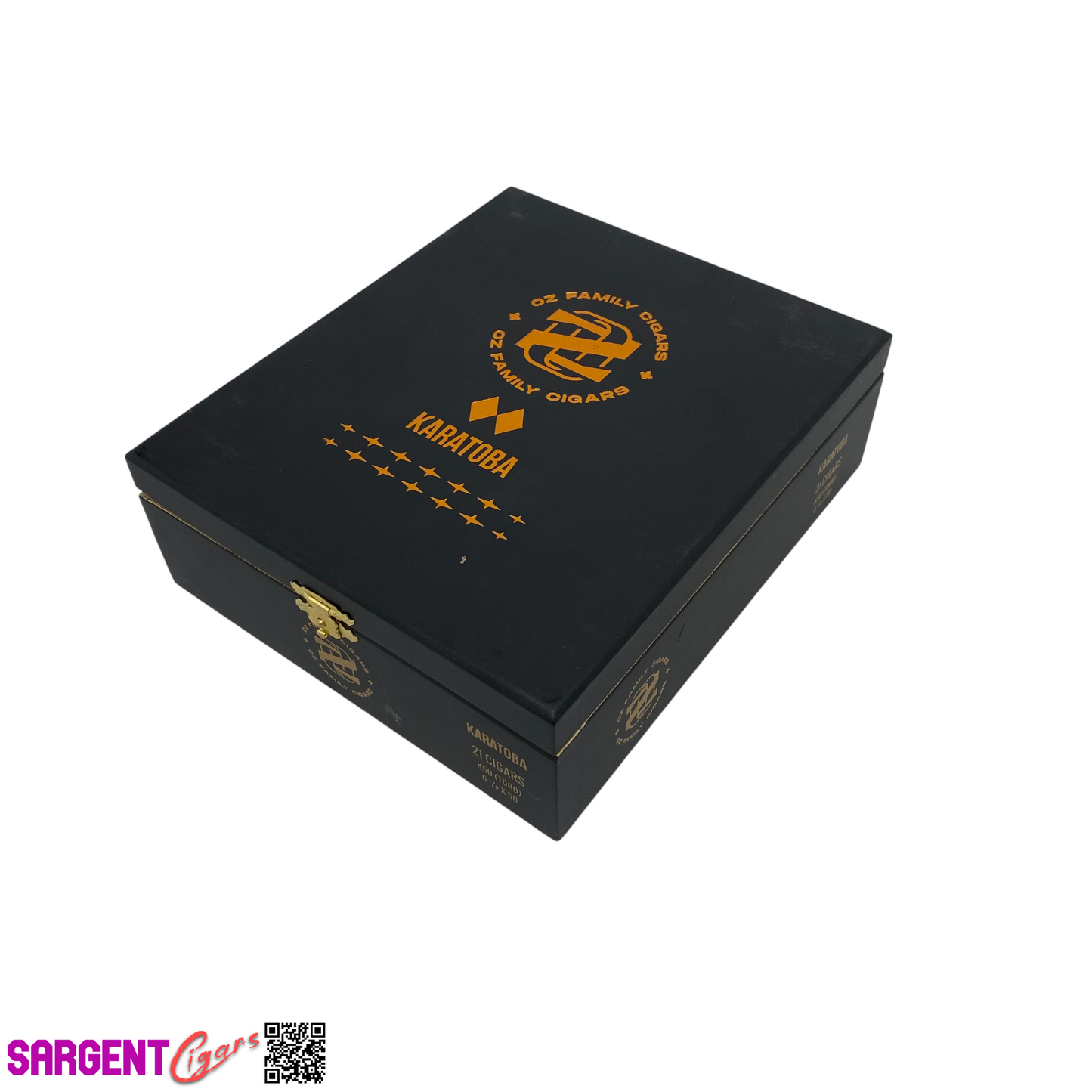 Ozgener Karatoba Toro Empty Wooden Cigar Box 6.75x8x2.5