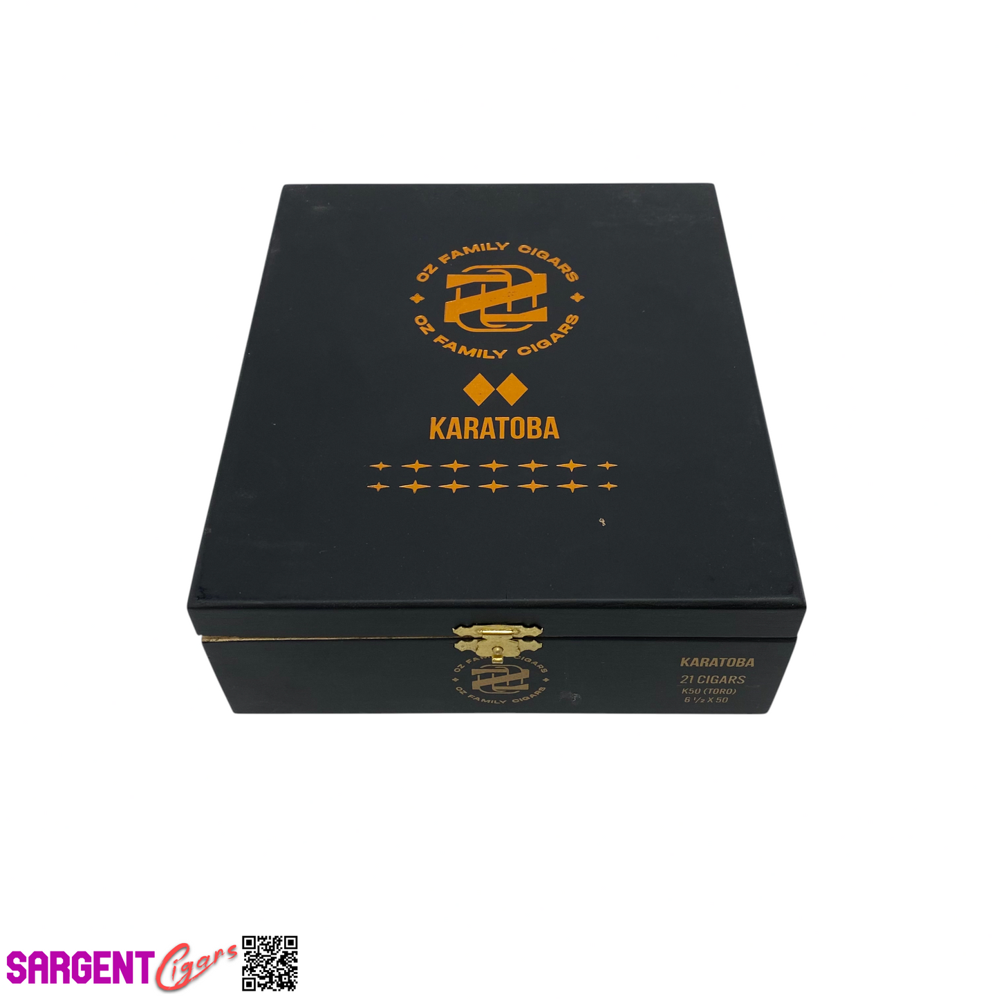 Ozgener Karatoba Toro Empty Wooden Cigar Box 6.75x8x2.5