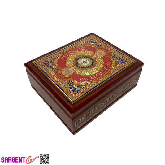 Perdomo Legacy Shade Gordo Empty Wooden Cigar Box 8.75x7.25x3.5