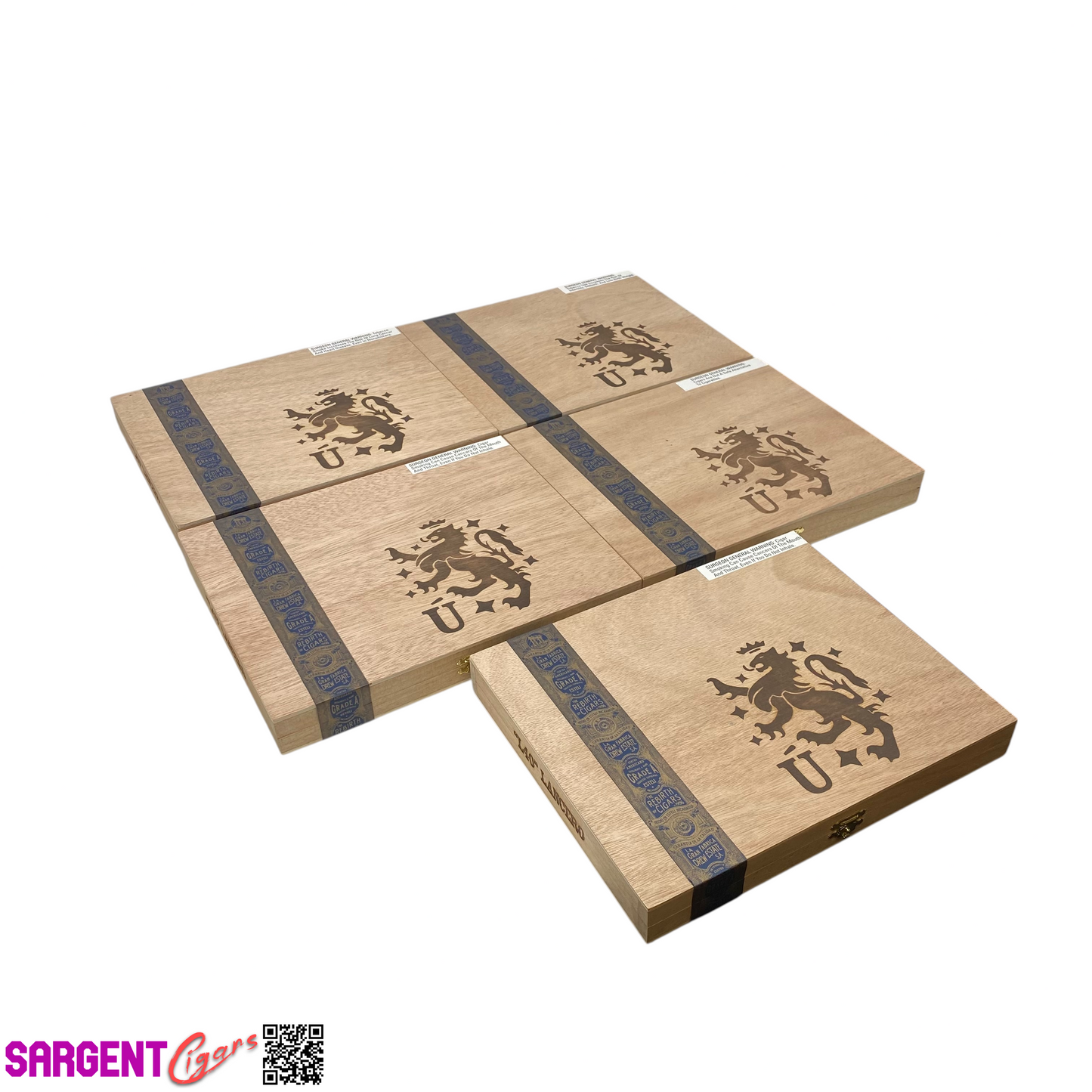 Lot of 5 Liga Privada L40 Lancero Empty Wooden Cigar Boxes 10.25x8.25x1.25 #70