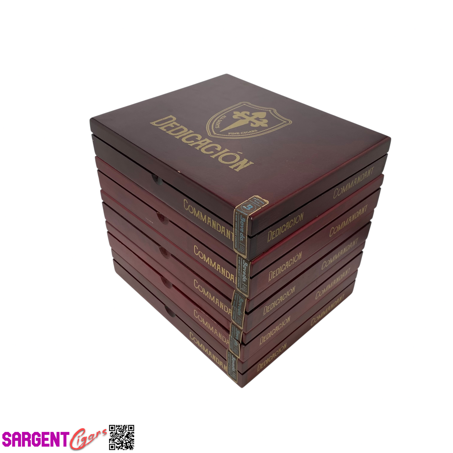 Lot of 5 All Saints Cigars Dedication Commandant Empty Wooden Cigar Boxes 9x7.5x1.5 #60