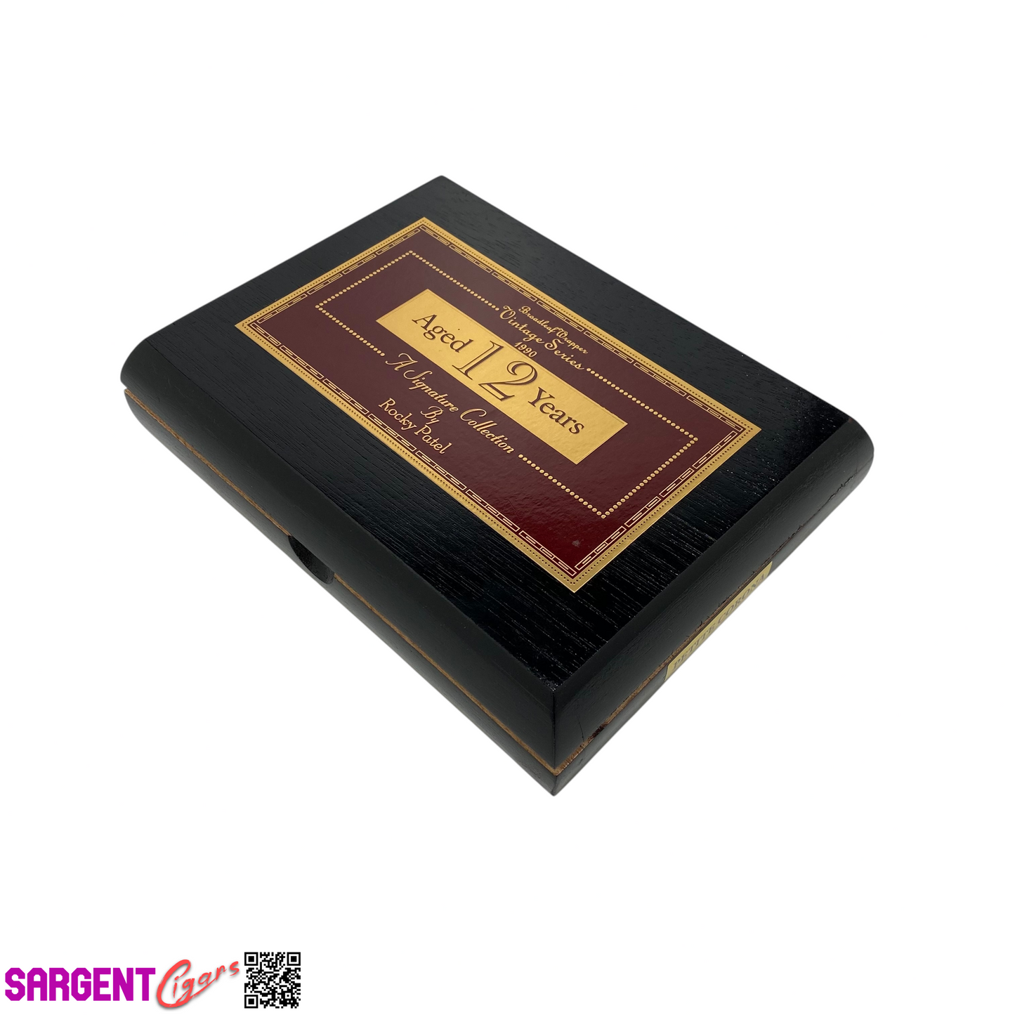 Rocky Patel 1990 Petite Corona Empty Wooden Cigar Box 7.5x5.75x1.75