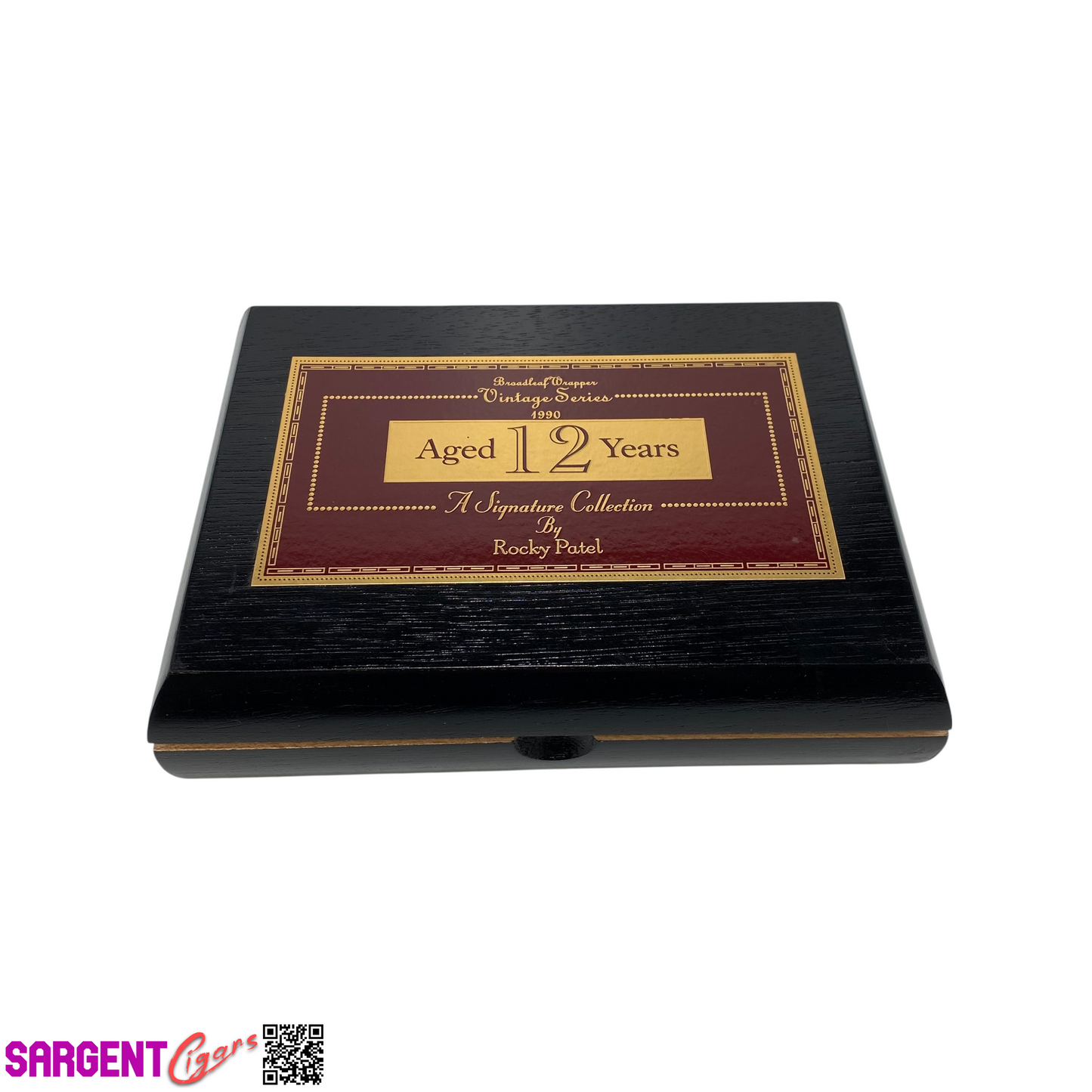 Rocky Patel 1990 Petite Corona Empty Wooden Cigar Box 7.5x5.75x1.75