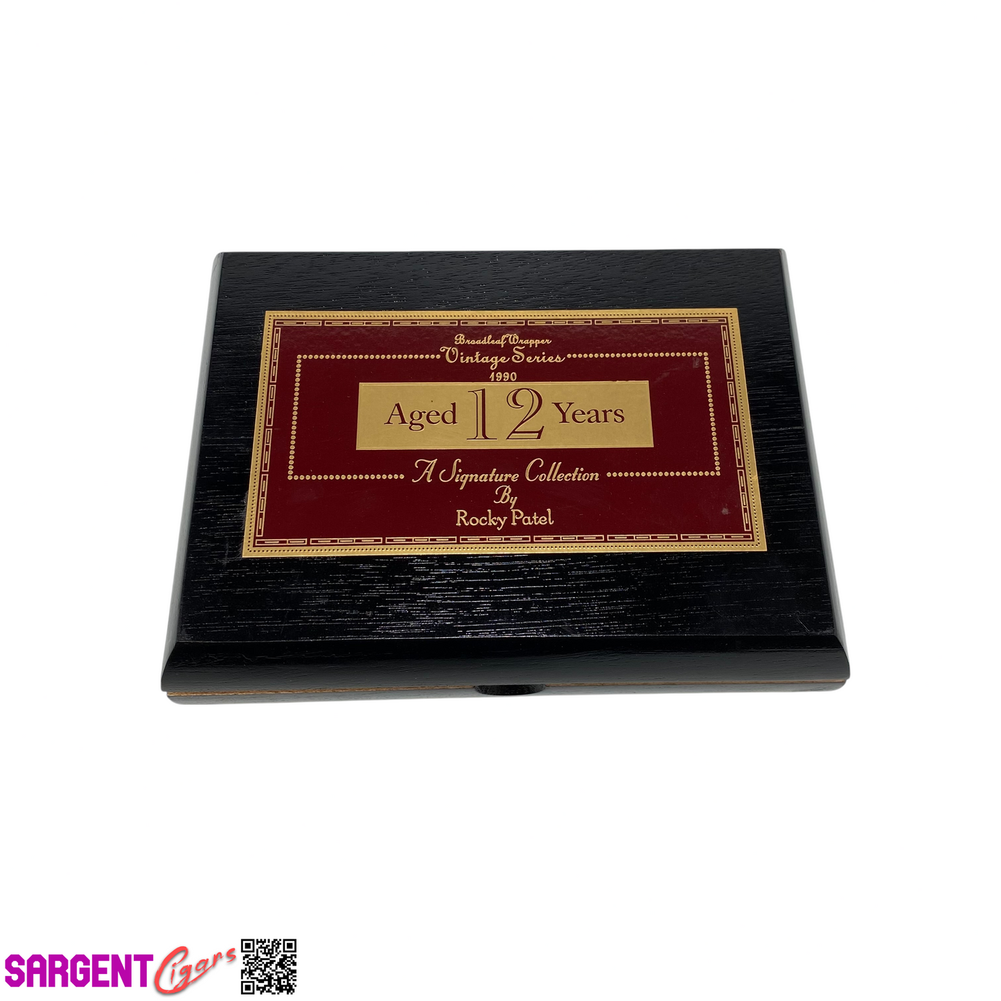 Rocky Patel 1990 Petite Corona Empty Wooden Cigar Box 7.5x5.75x1.75