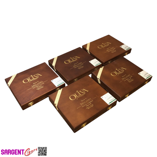 Lot of 5 Oliva Melanio Torpedo Empty Wooden Cigar Boxes 9x8x1.5 #148