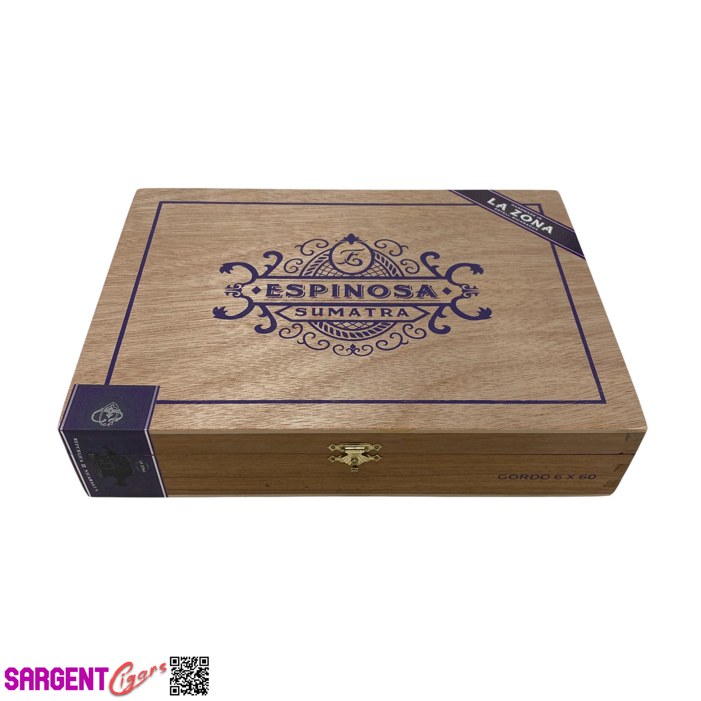 Espinosa Sumatra Gordo Empty Wooden Cigar Box 10x7x2