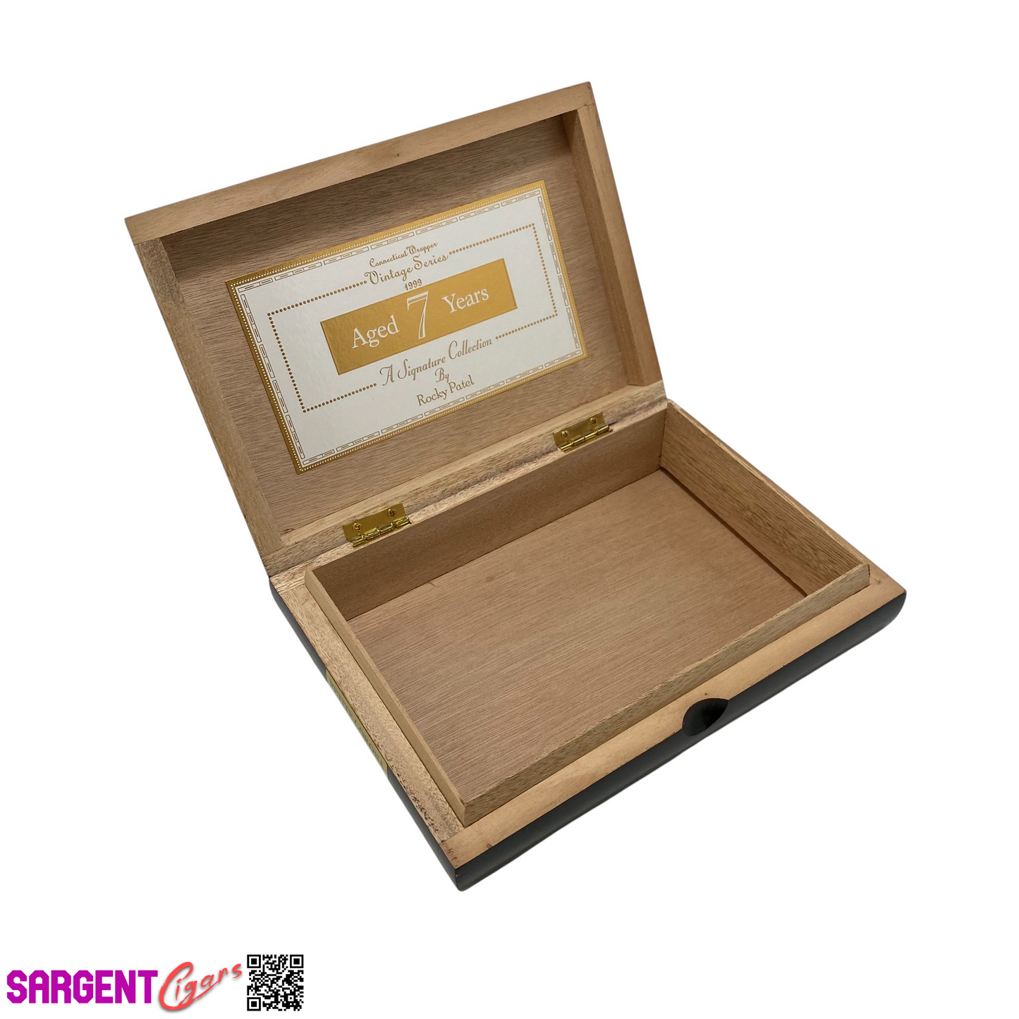 Rocky Patel 1999 Petite Corona Empty Wooden Cigar Box 8x5.75x2