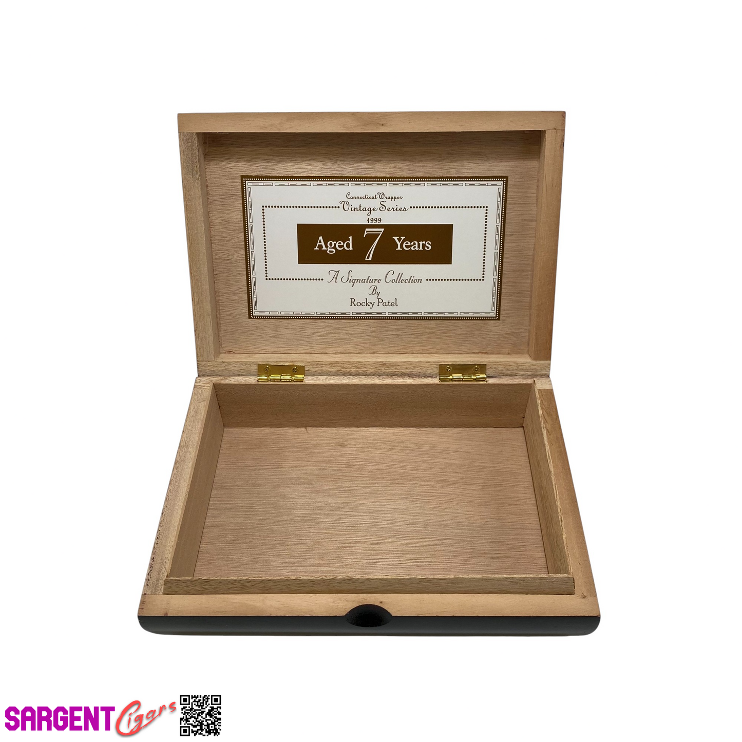 Rocky Patel 1999 Petite Corona Empty Wooden Cigar Box 8x5.75x2