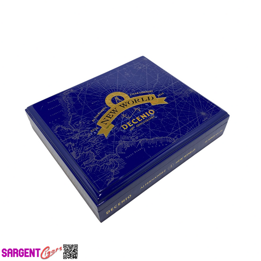 Aj Fernandez New World Decenio Toro Empty Wooden Cigar Box 9x7.75x2