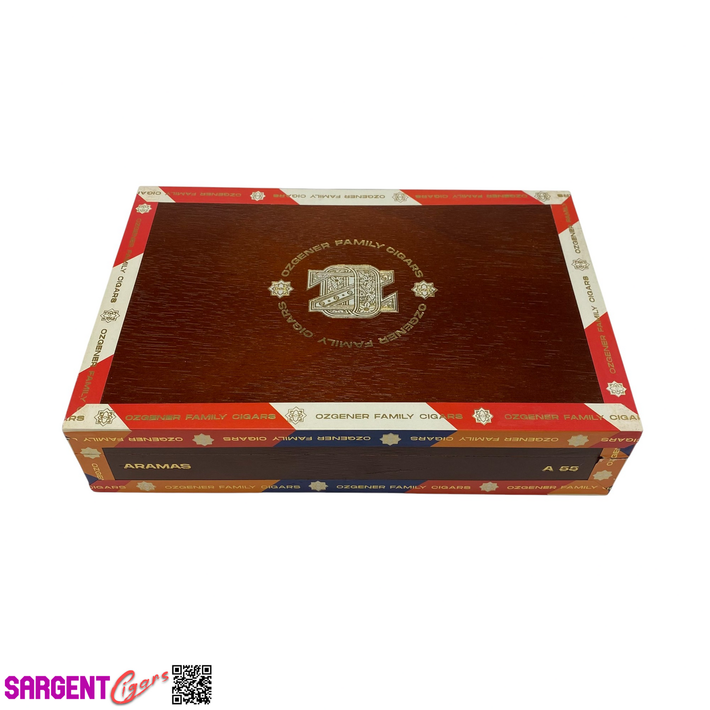 Ozgener A55 Empty Wooden Cigar Box 9.5x6.5x2