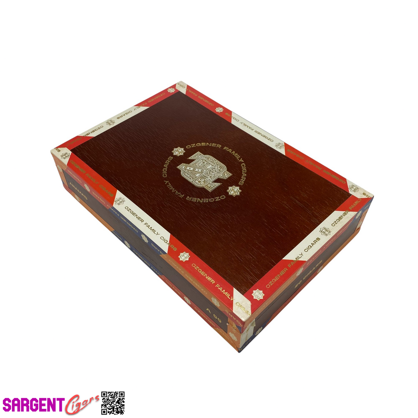 Ozgener A55 Empty Wooden Cigar Box 9.5x6.5x2