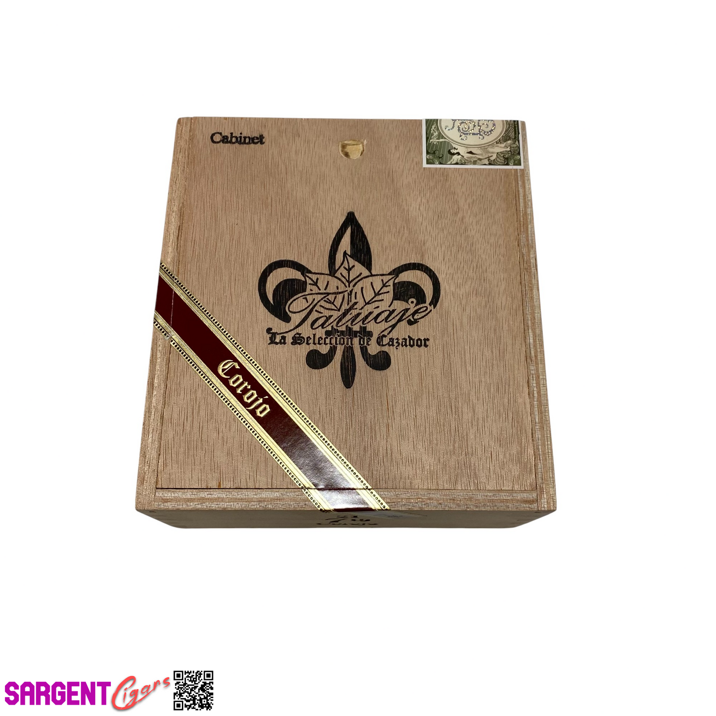 Tatuaje Cabinet 7th Corojo Empty Wooden Cigar Box 5.75x6.5x2.5