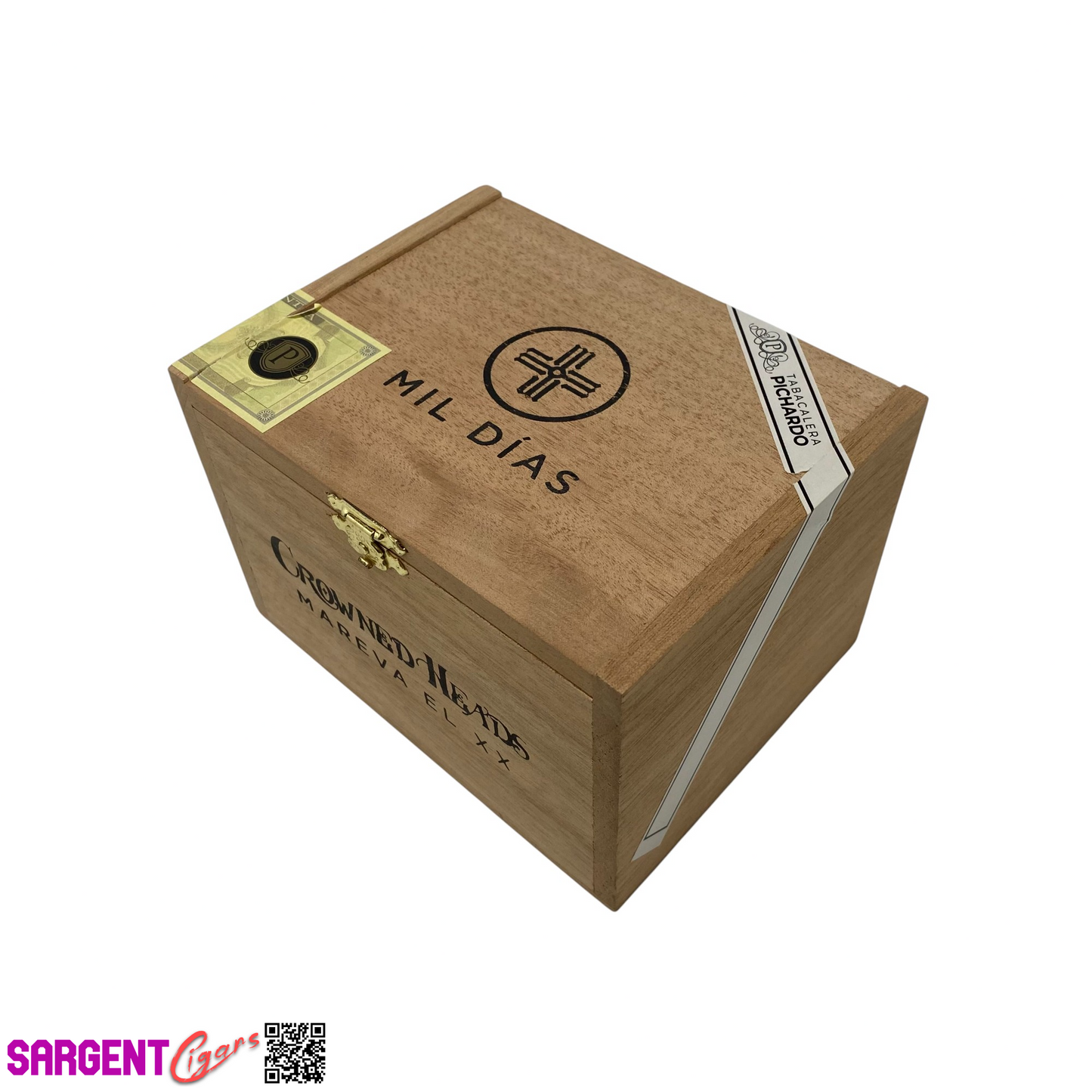 Mil Dias Mareva Empty Wooden Cigar Box 6x4.5x4