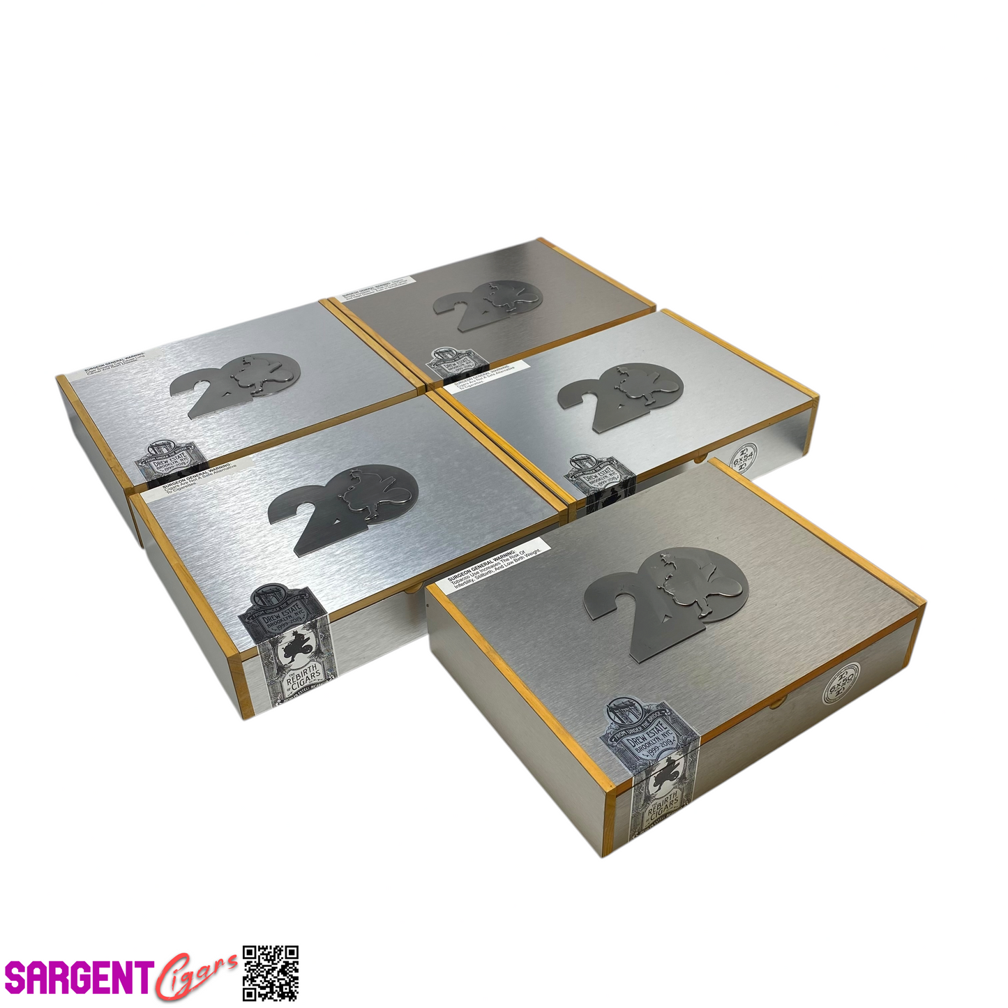 Lot of 5 Acid 20th Toro Empty Wooden Cigar Boxes 10.75x8x2.5 #10