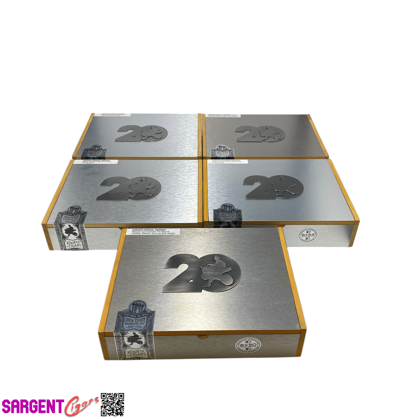 Lot of 5 Acid 20th Toro Empty Wooden Cigar Boxes 10.75x8x2.5 #10