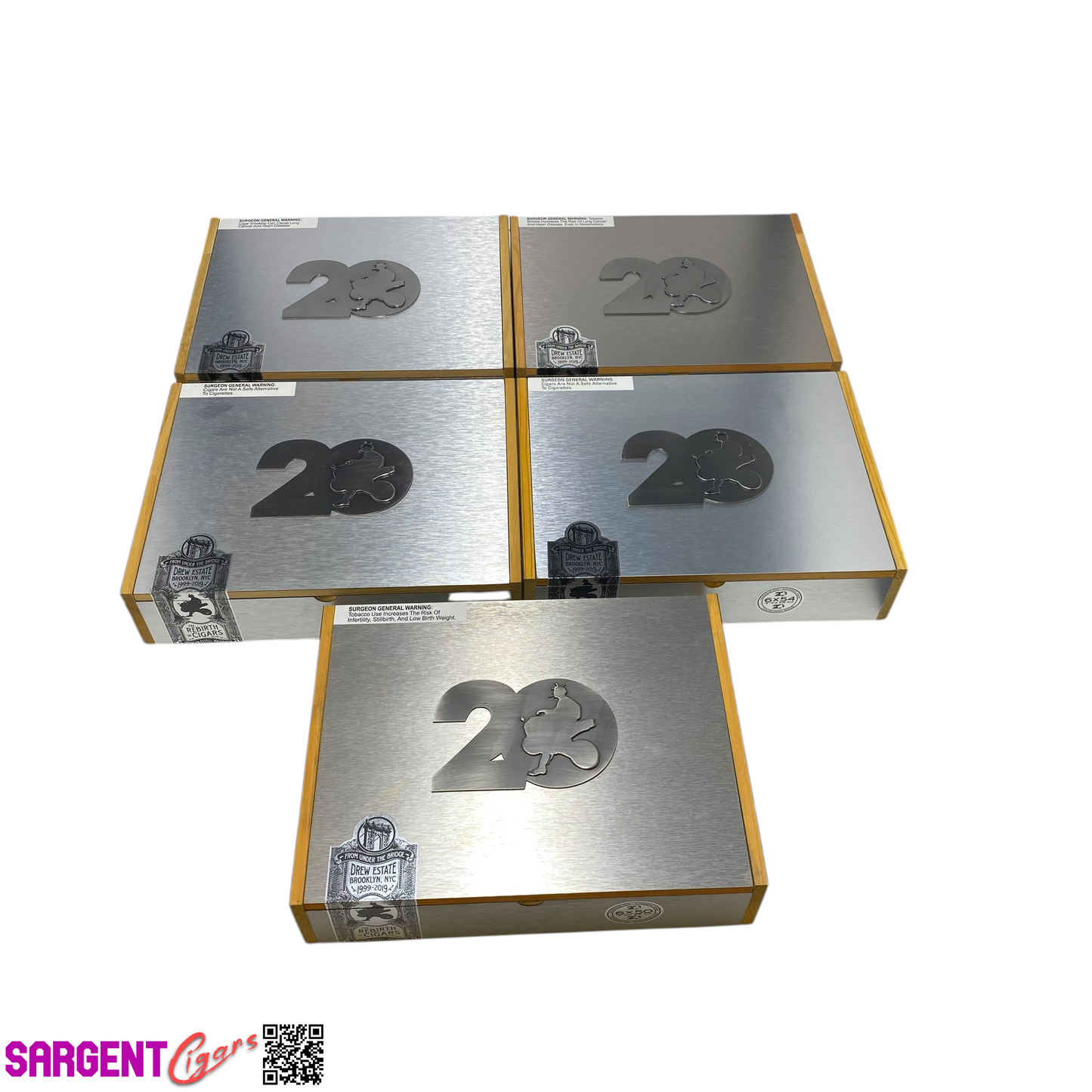 Lot of 5 Acid 20th Toro Empty Wooden Cigar Boxes 10.75x8x2.5 #10