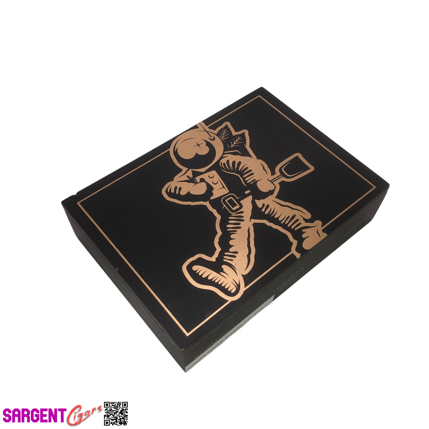 Room 101 Johnny Tobacconaut Robusto Empty Wooden Cigar Box 8.5x6.25x2