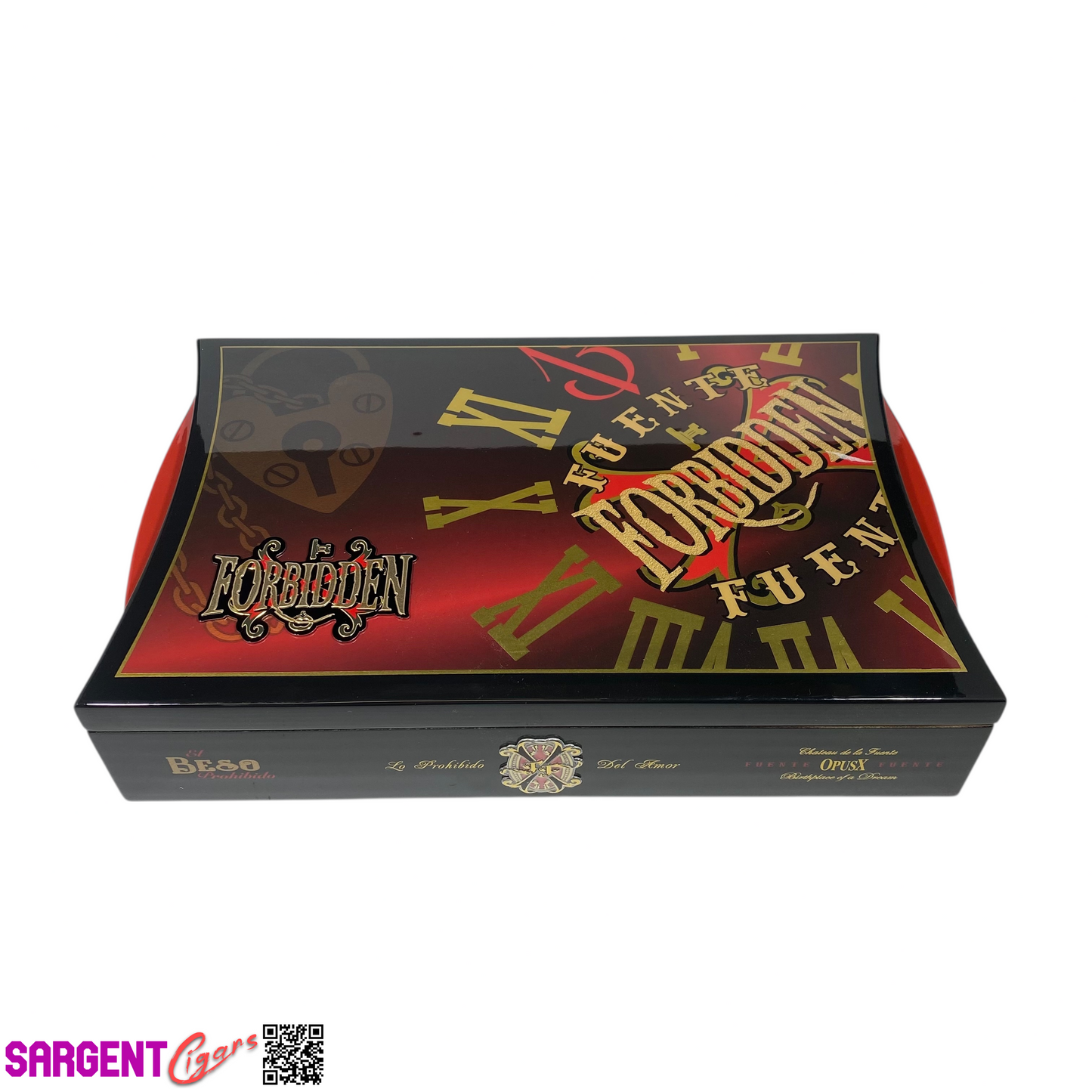 Arturo Fuente Opus X Forbidden Beso Empty Wooden Cigar Box 12x7.75x2.5