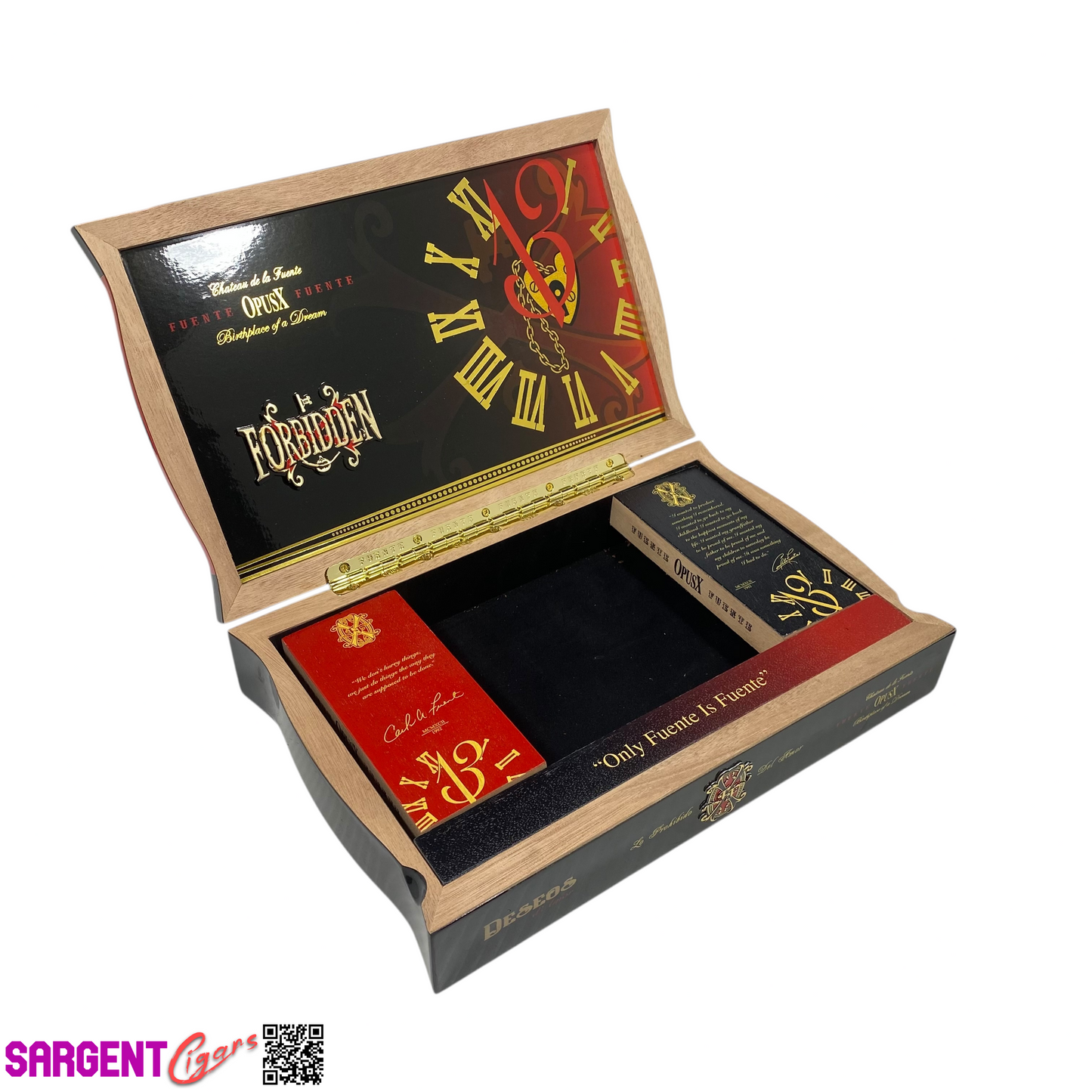 Arturo Fuente Opus X Forbidden Deseos Empty Wooden Cigar Box 12x7.75x2.5
