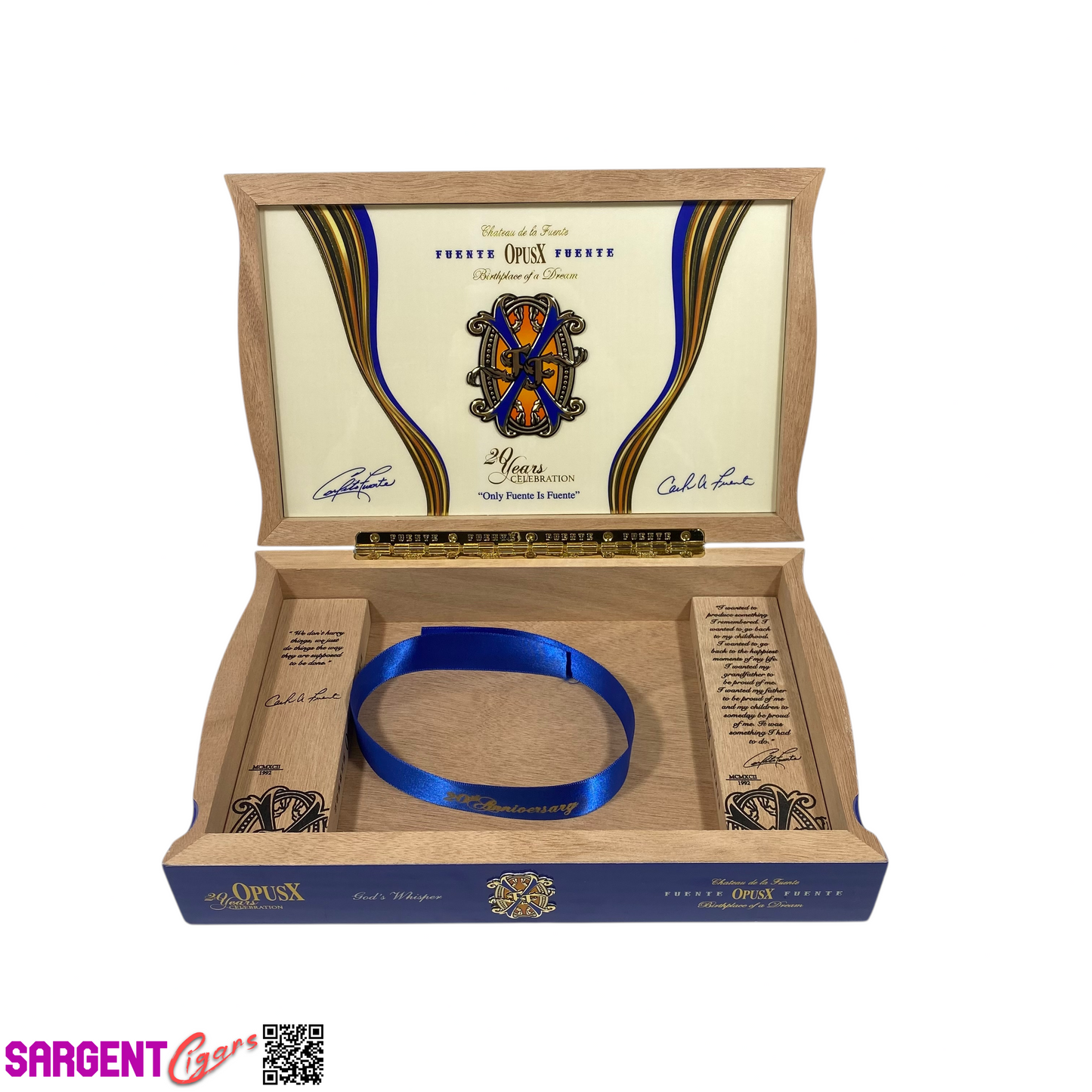 Arturo Fuente Opus X God's Whisper Empty Wooden Cigar Box 12x7.75x2.5