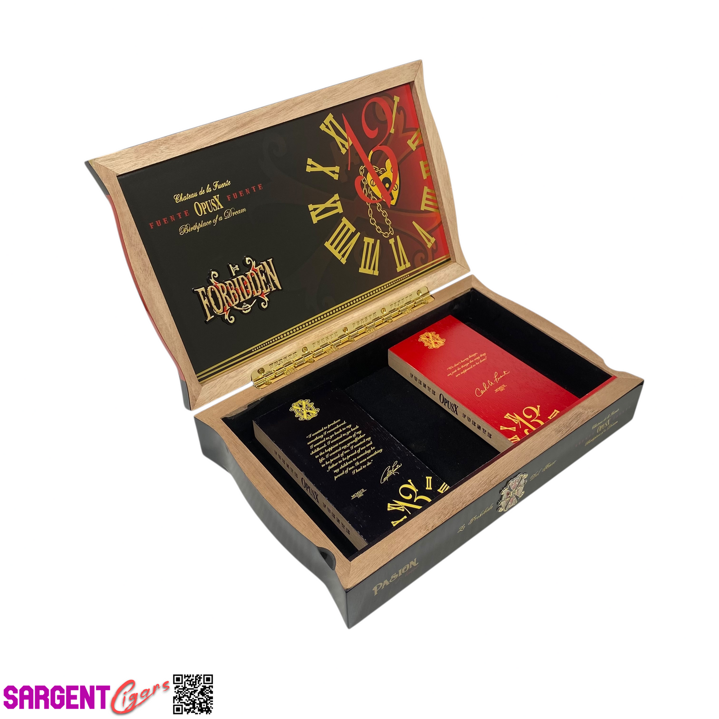 Arturo Fuente Opus X Forbidden Pasion Empty Wooden Cigar Box 12x7.75x2.5