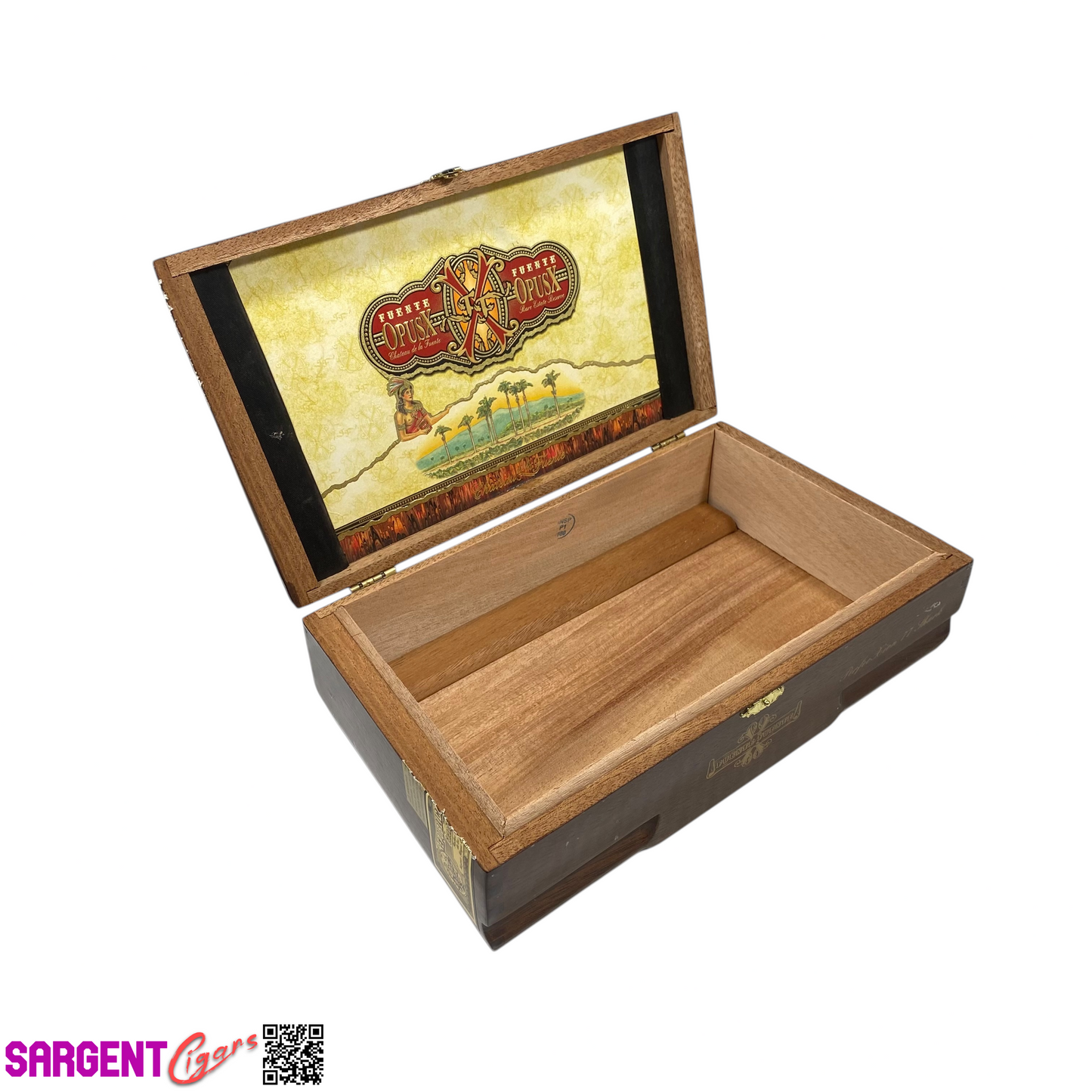 Arturo Fuente Opus X Perfection 77 Shark Empty Wooden Cigar Box 11.75x6.75x3