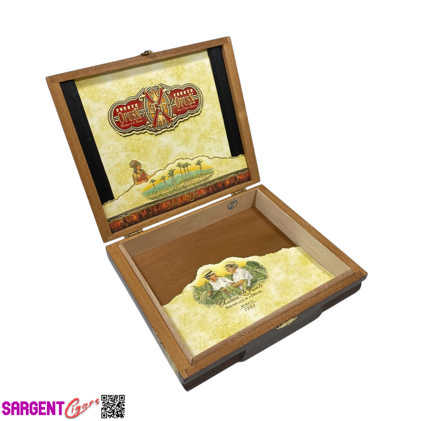Arturo Fuente Opus X Perfection 888 Empty Wooden Cigar Box 9.5x8x2 (1)