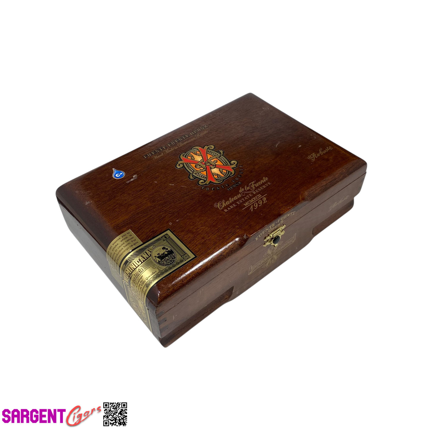 Arturo Fuente Opus X Robusto Empty Wooden Cigar Box 9.5x6.5x3