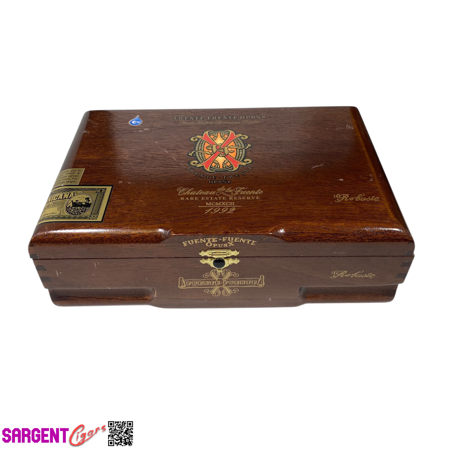 Arturo Fuente Opus X Robusto Empty Wooden Cigar Box 9.5x6.5x3