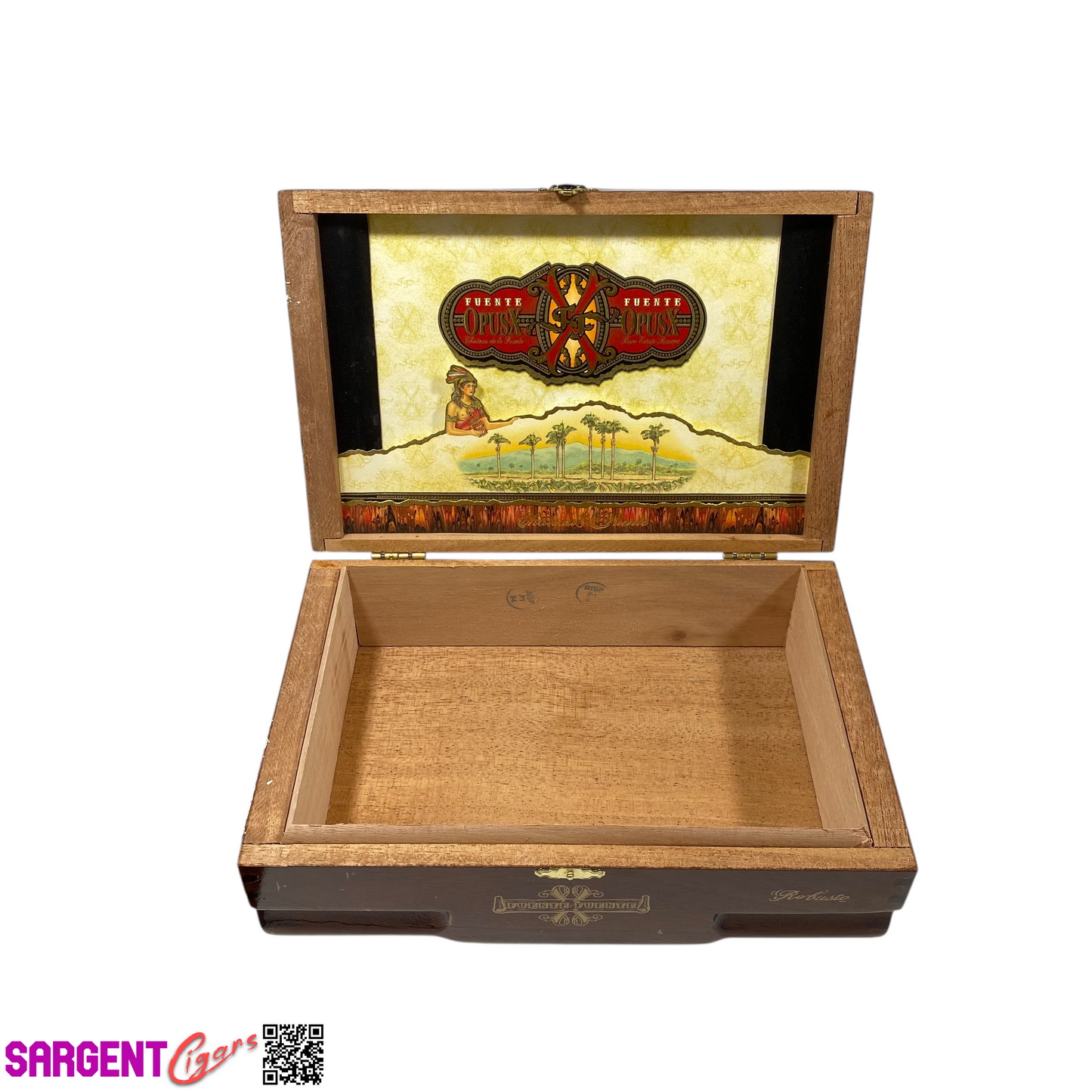 Arturo Fuente Opus X Robusto Empty Wooden Cigar Box 9.5x6.5x3