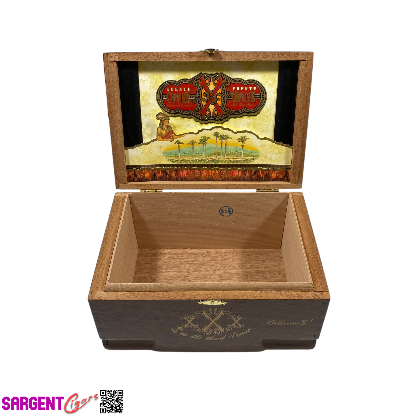 Arturo Fuente Opus X Belicoso Empty Wooden Cigar Box 8.25x5.75x4.25