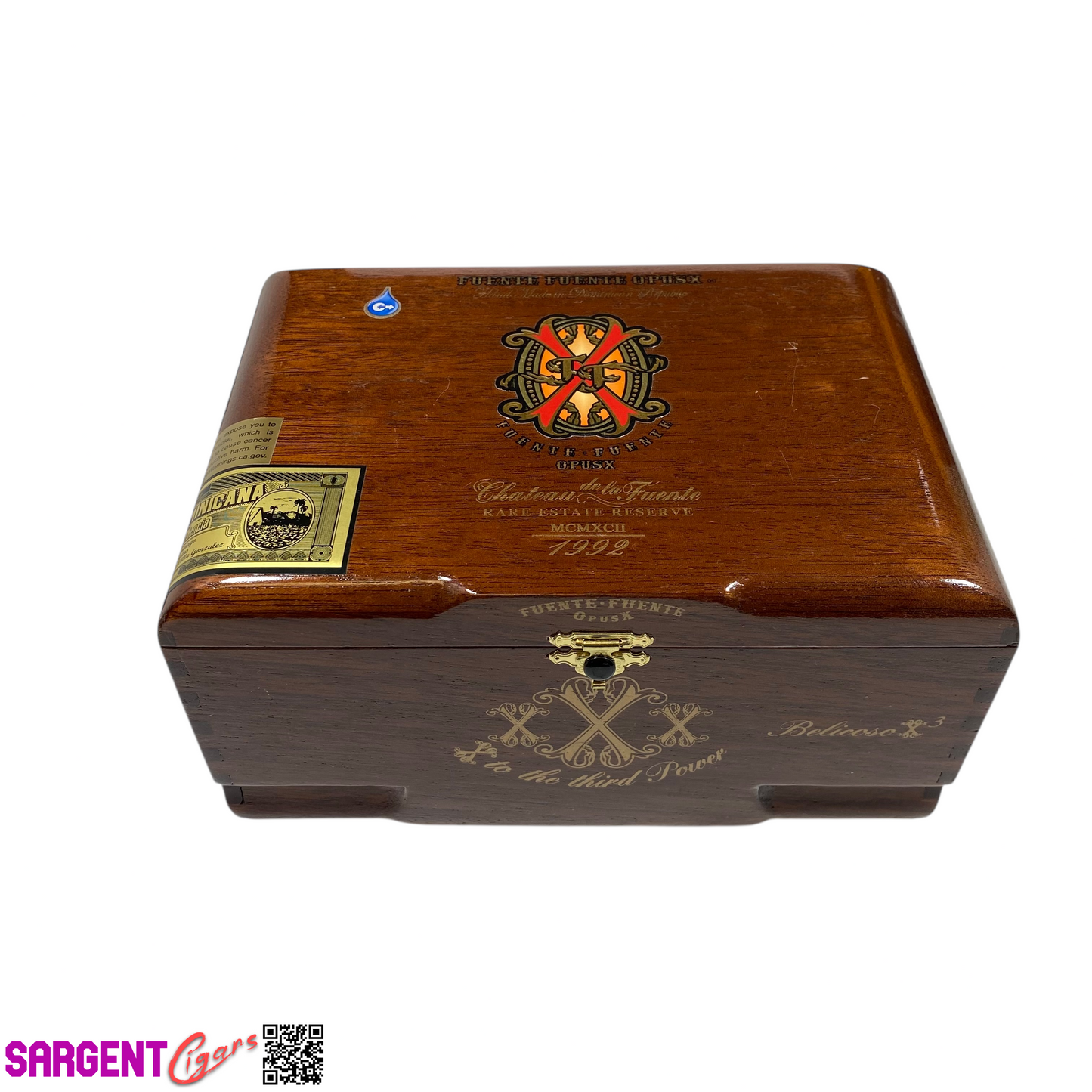 Arturo Fuente Opus X Belicoso Empty Wooden Cigar Box 8.25x5.75x4.25